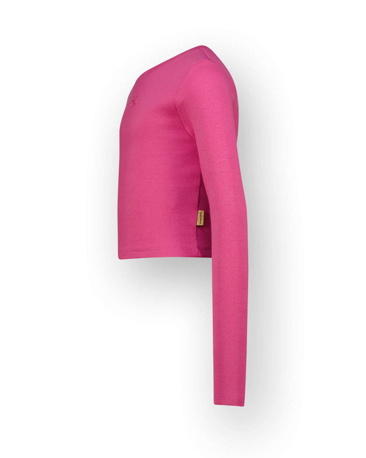 T-shirt Basic crop rib top