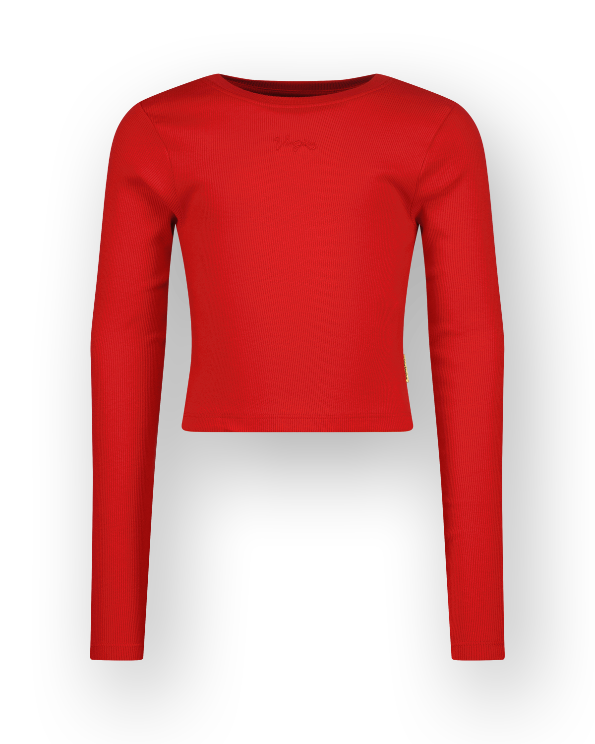 T-shirt Basic crop rib top