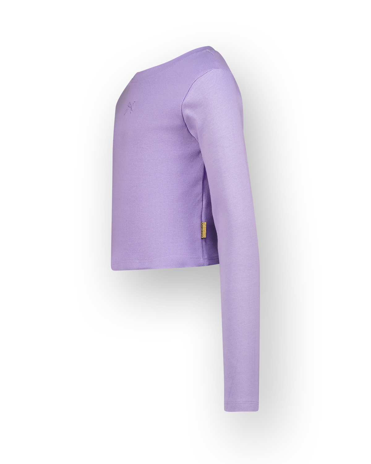 T-shirt Basic crop rib top