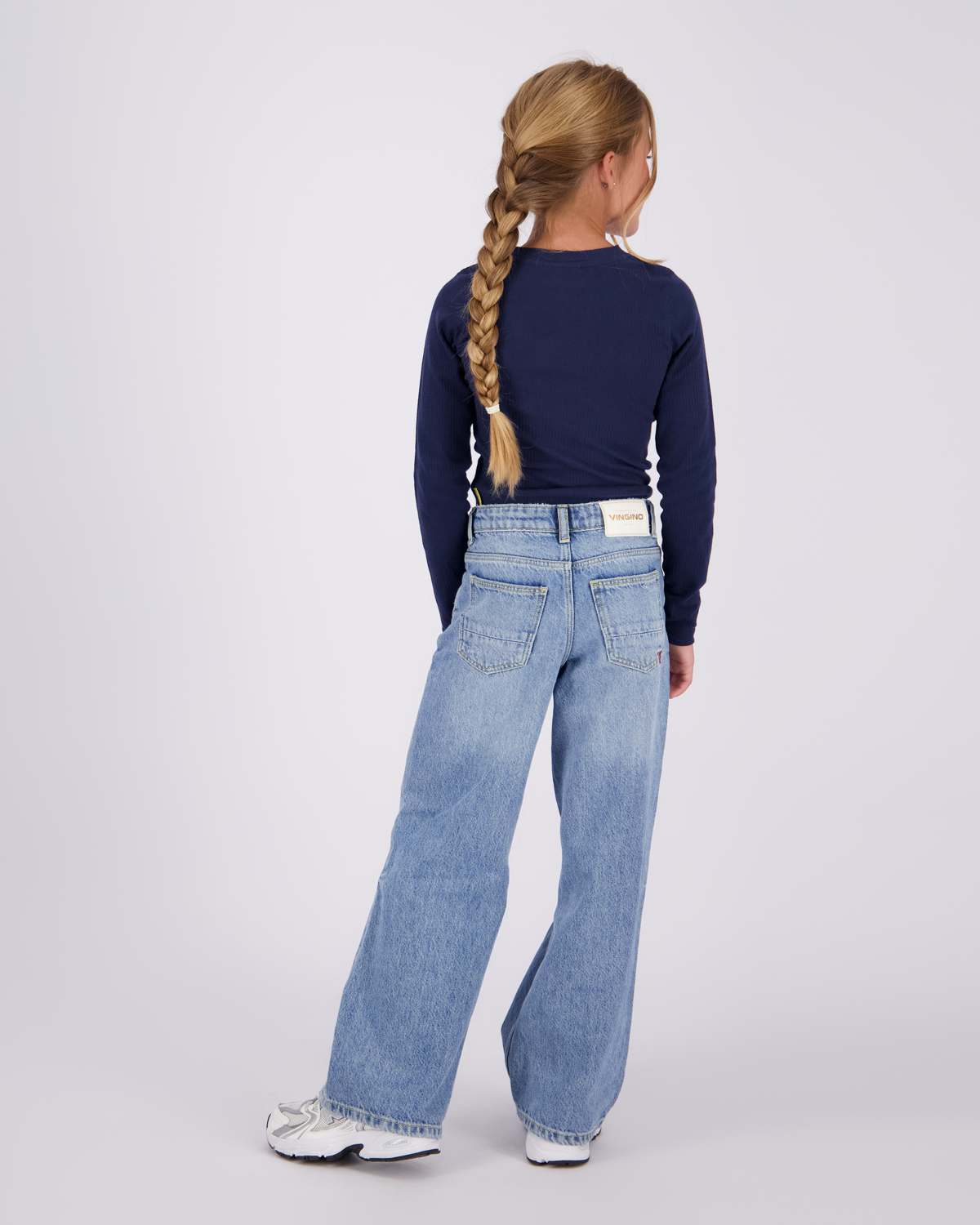 Meisjes T-shirt Icon rib longsleeve