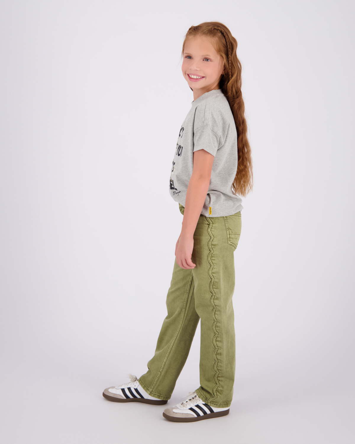 Meisjes Wide Leg Jeans Cato Color