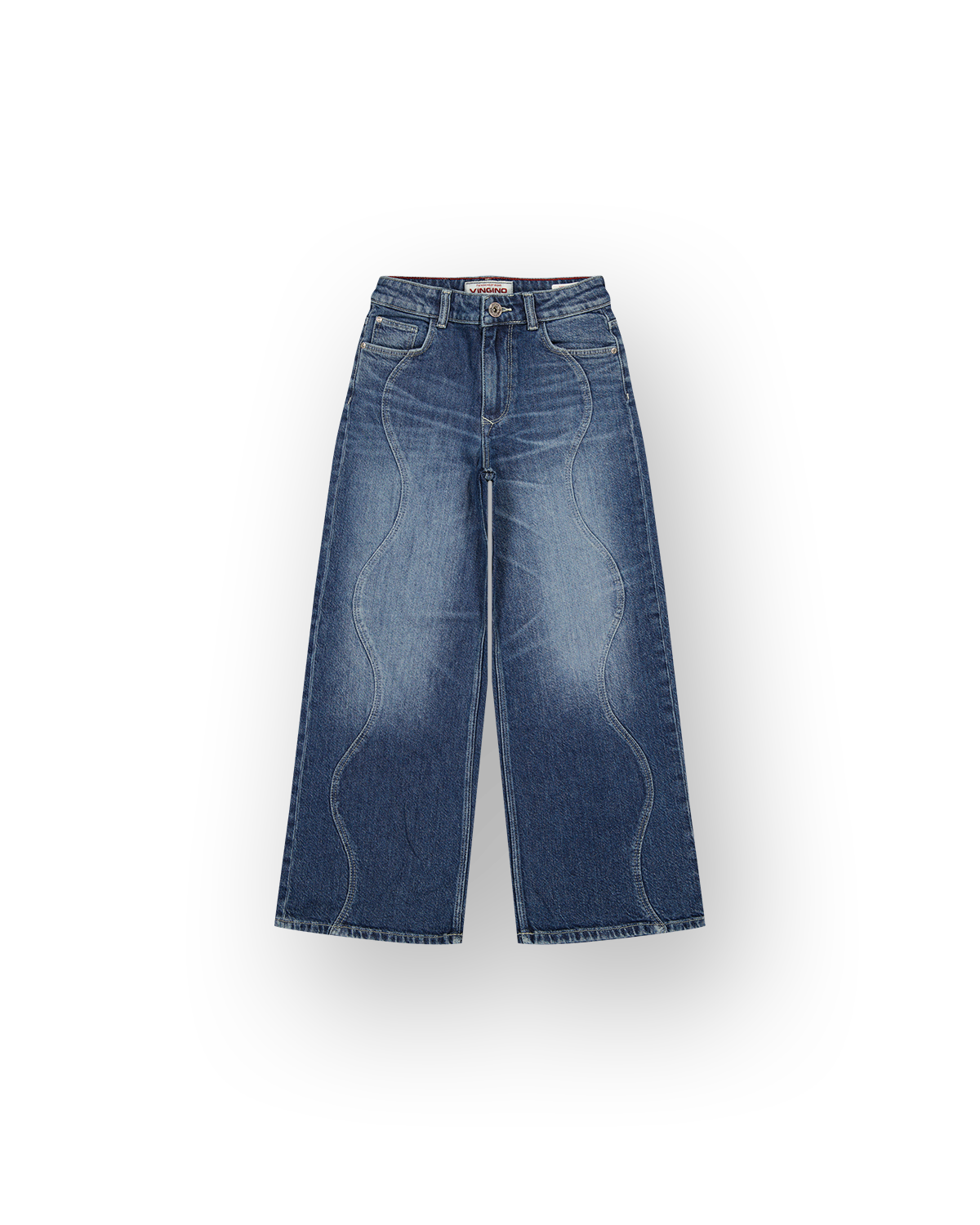 Meisjes Extra Wide Leg Jeans Cita Seam