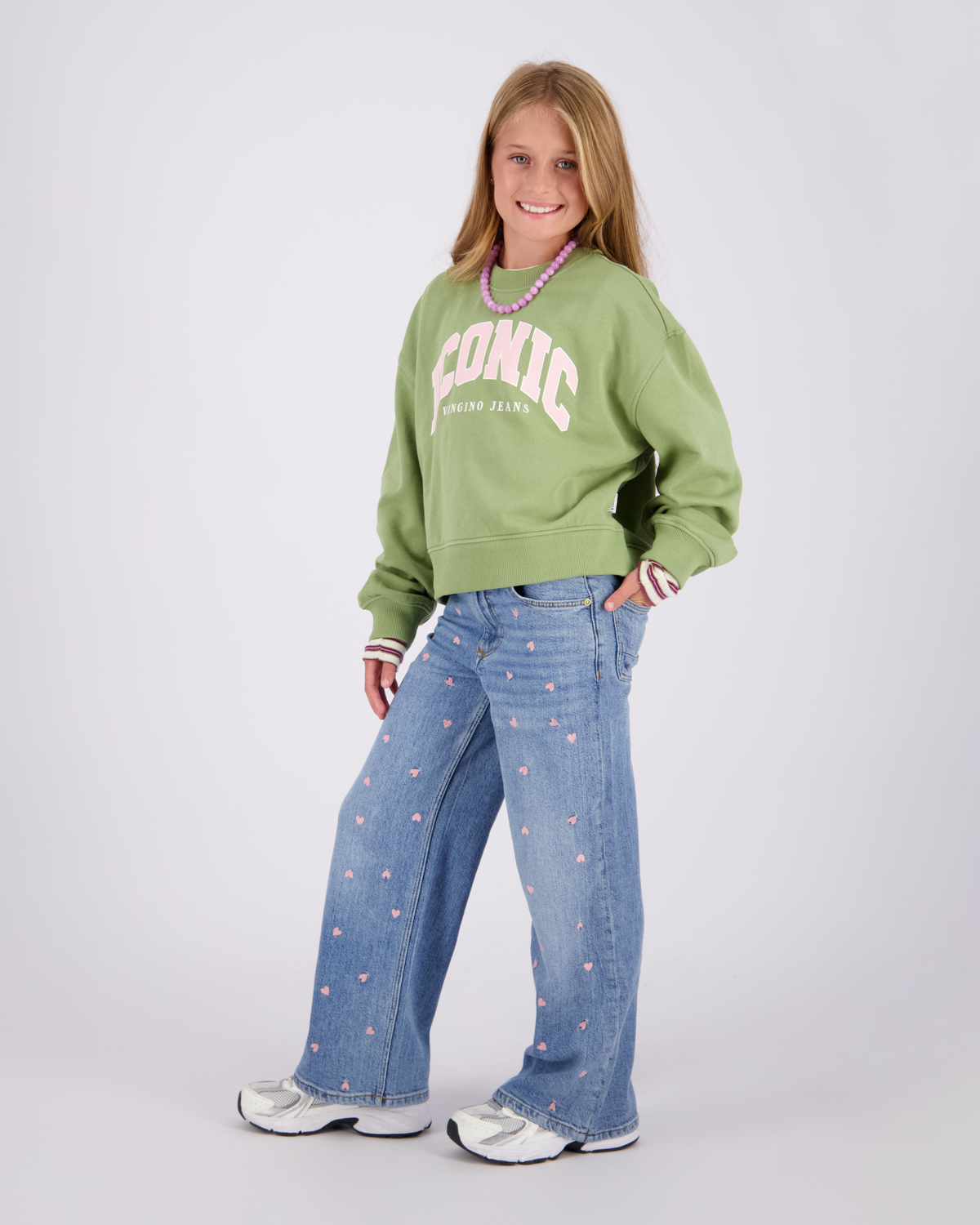 Meisjes Extra Wide Leg Jeans Cita Special