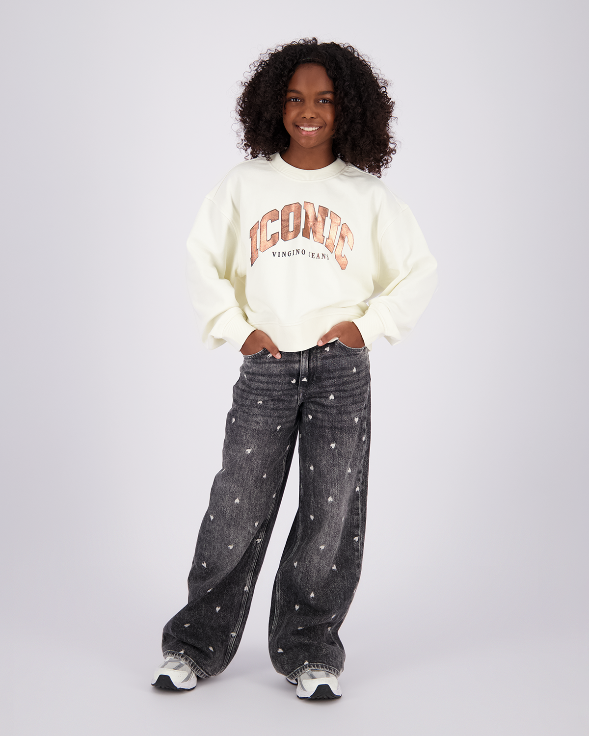 Meisjes Extra Wide Leg Jeans Cita Special