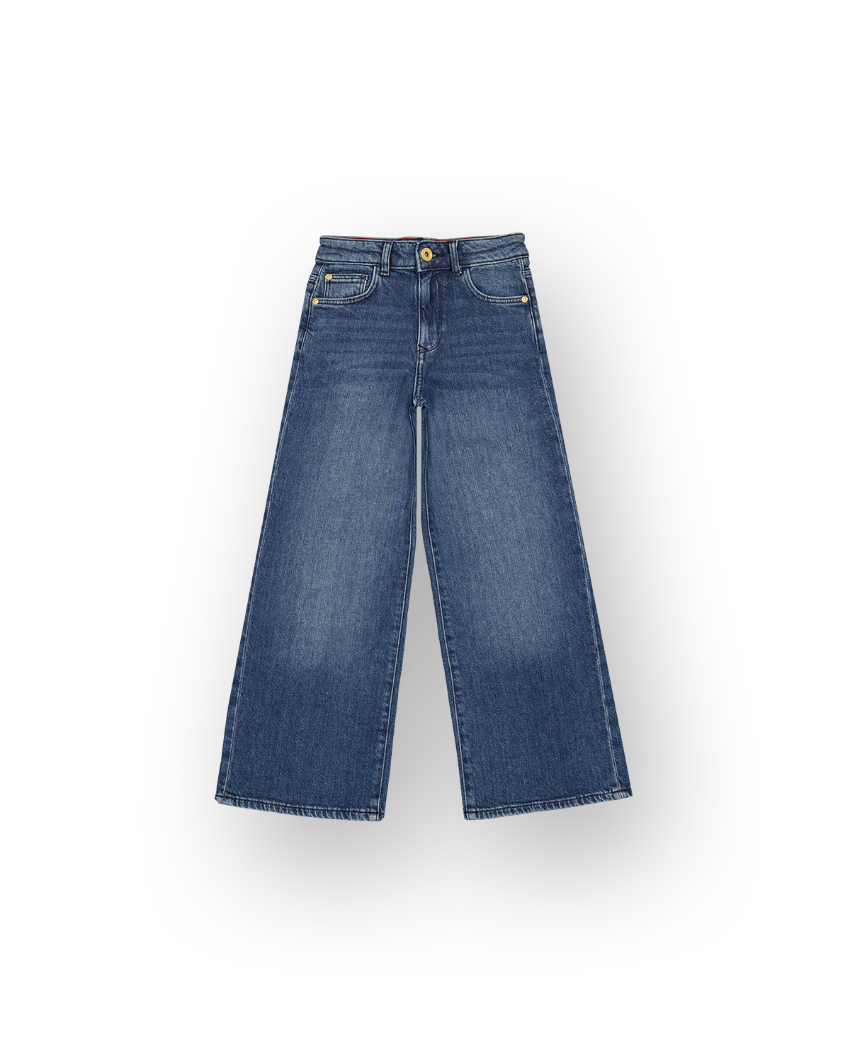 Meisjes Extra Wide Leg Jeans Cita Essential