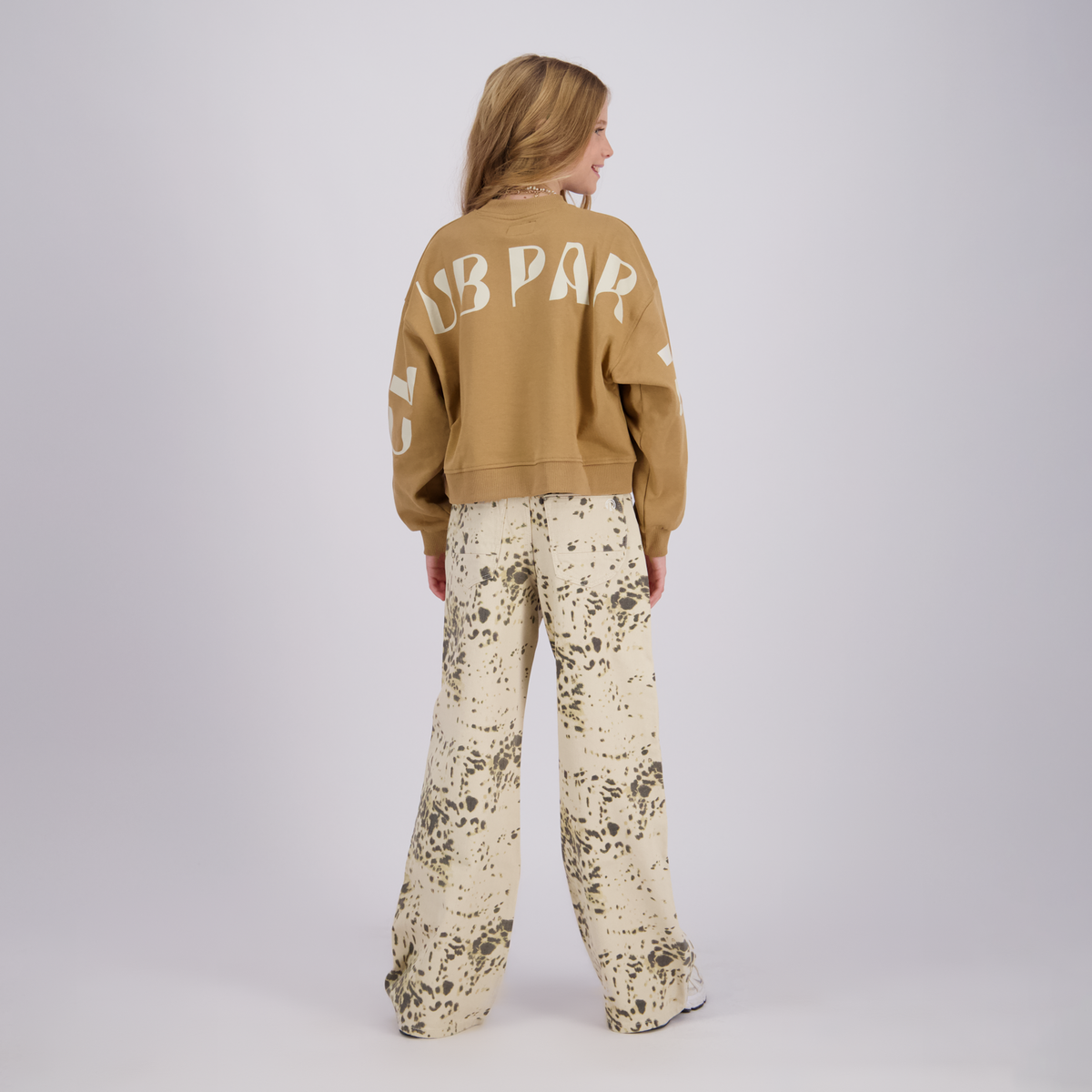Meisjes Wide Leg Jeans Monaco Animal
