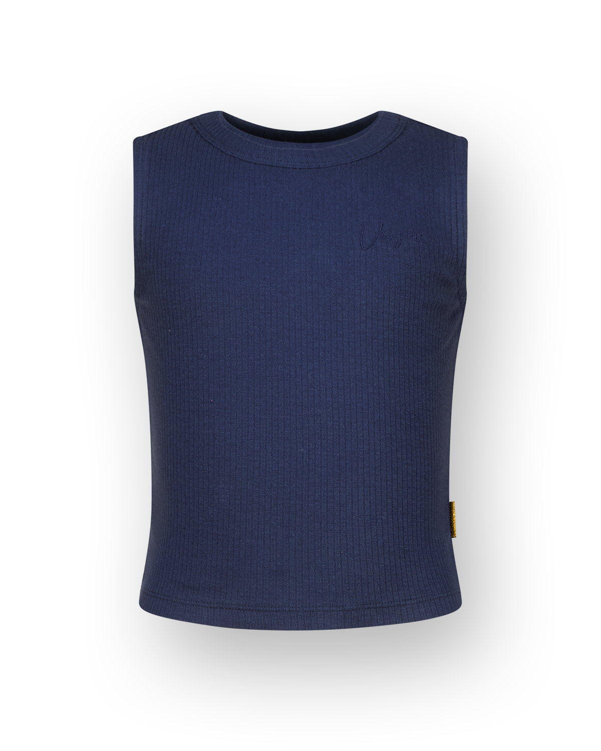 Top Basic-crop rib top