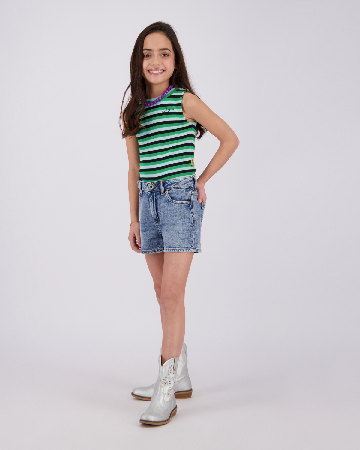 Top Basic-crop rib top