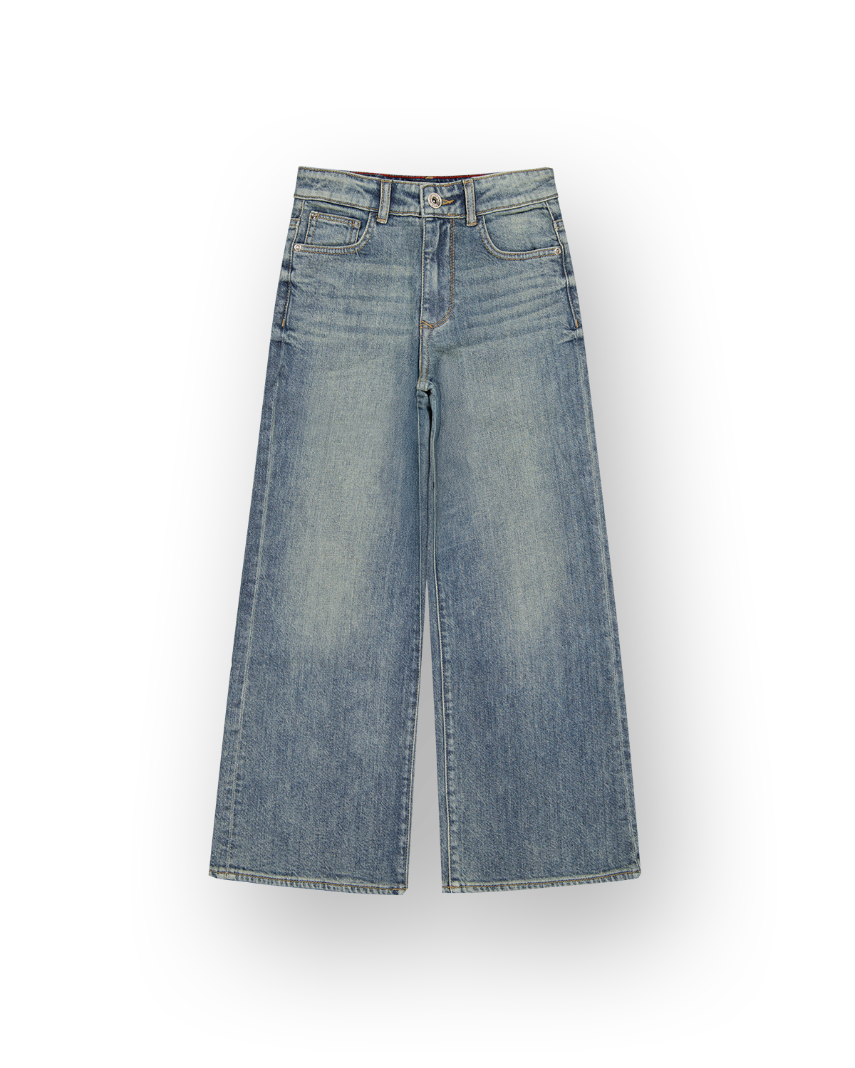 Extra wide leg Jeans Cherry