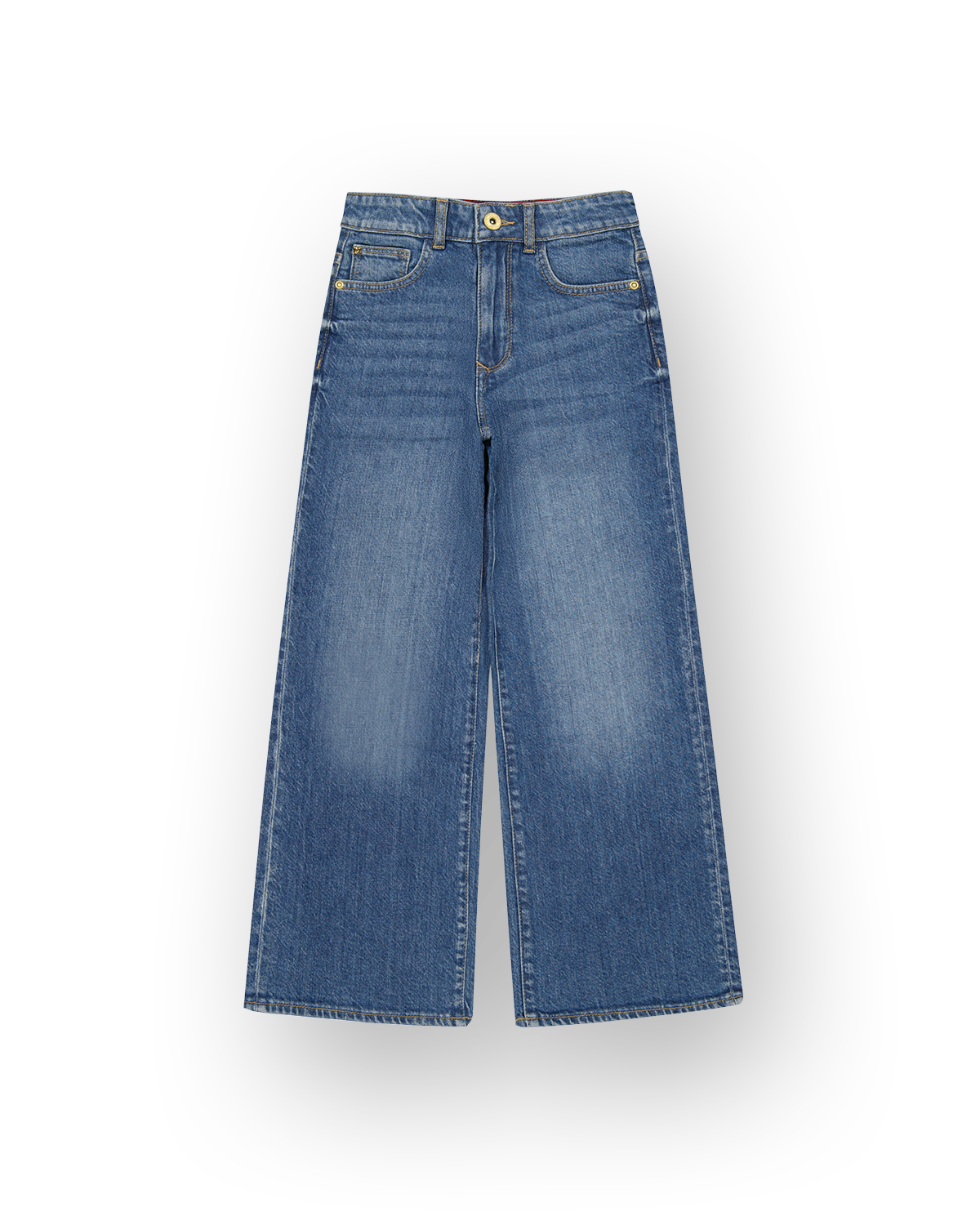 Extra wide leg Jeans Cherry