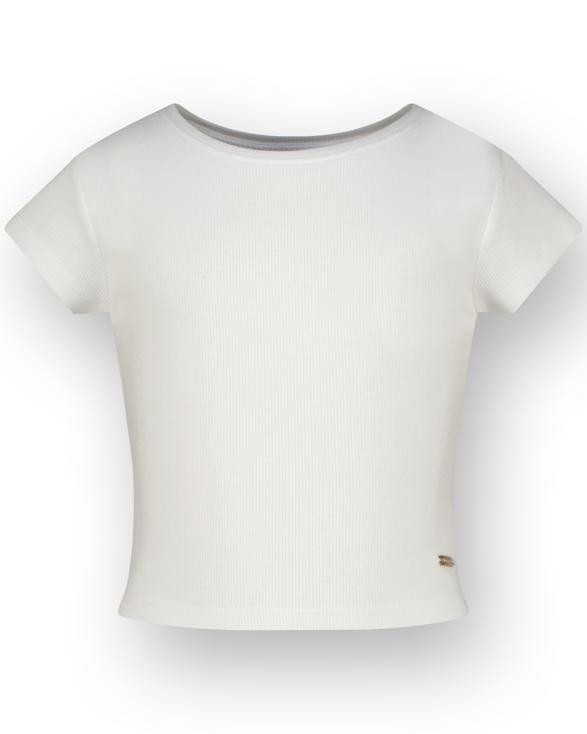 T-shirt Basic-Crop Rib Tee