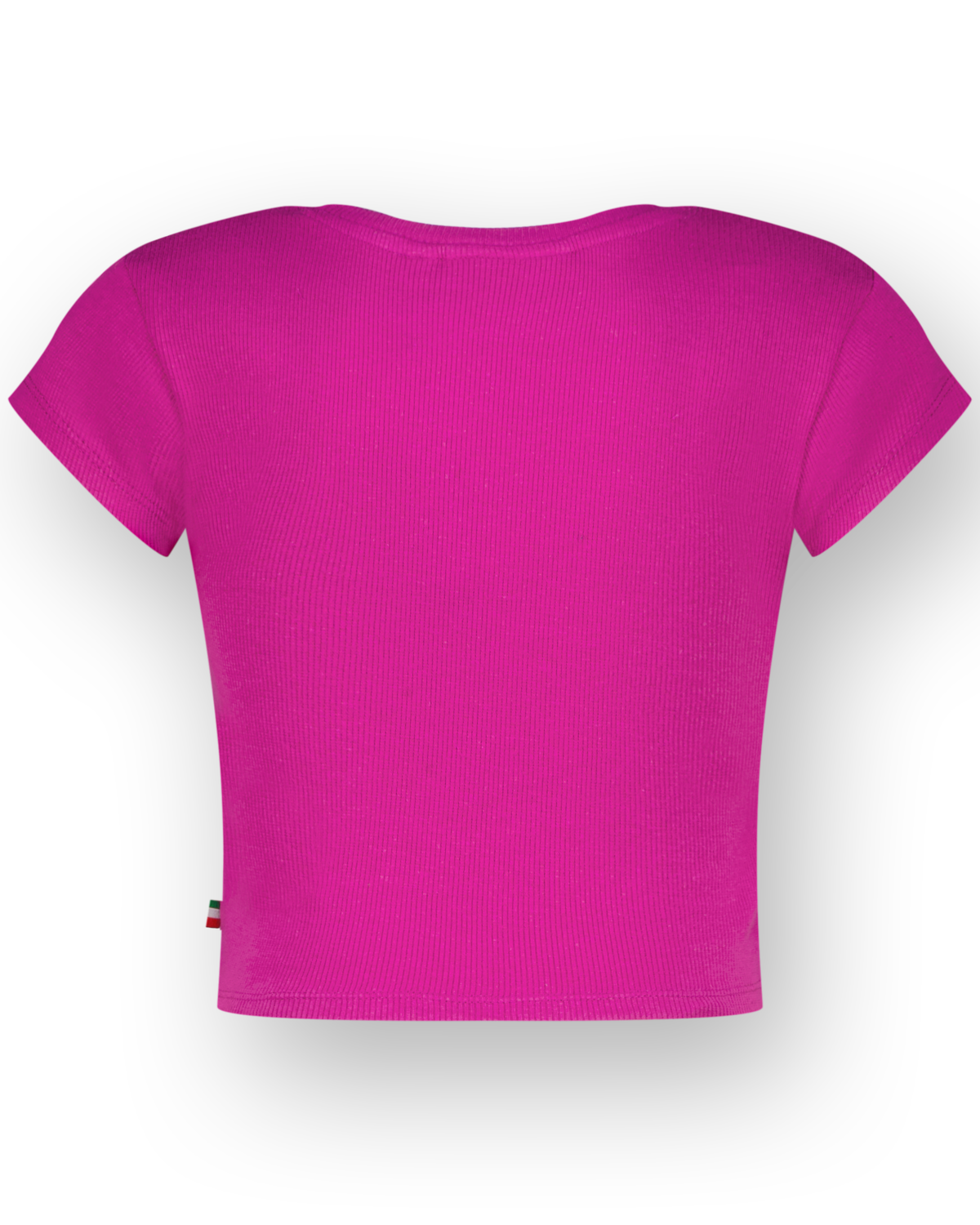 T-shirt Basic-Crop Rib Tee