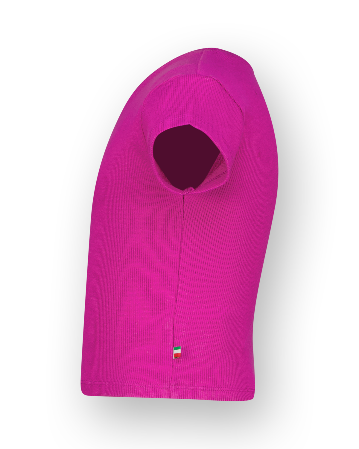 T-shirt Basic-Crop Rib Tee