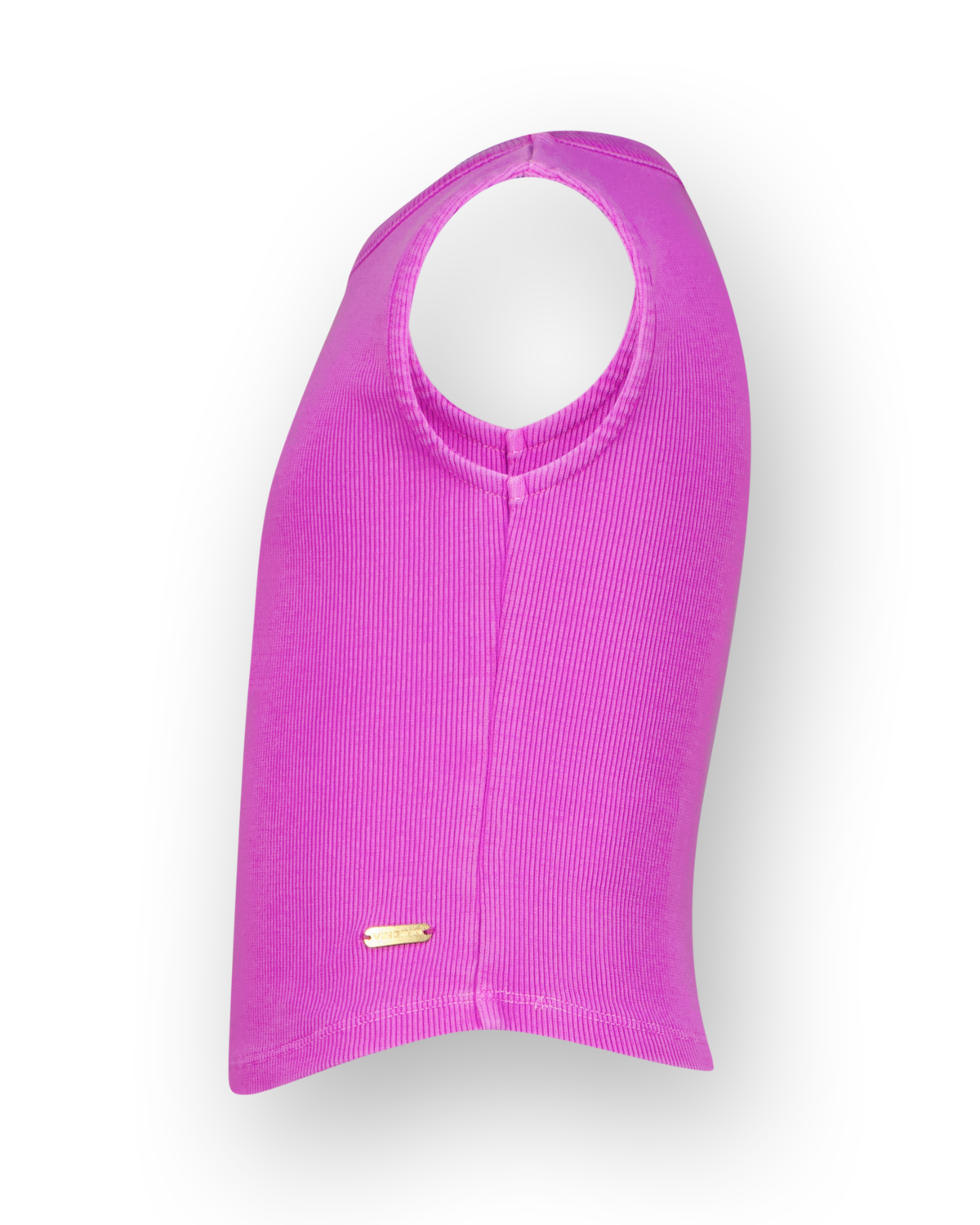 Top Basic-Crop Rib Top