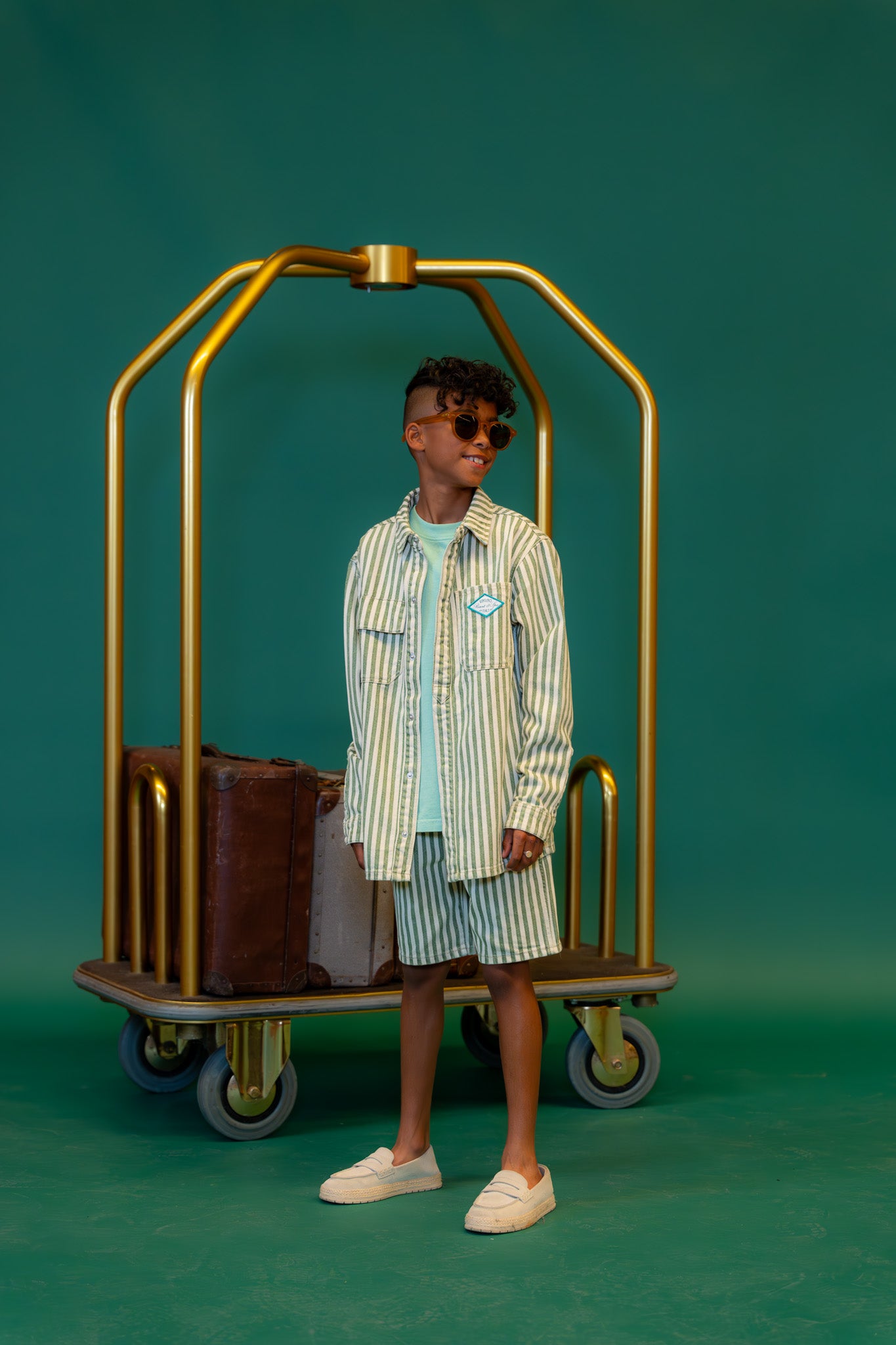 Boxy Shirt Lino stripe