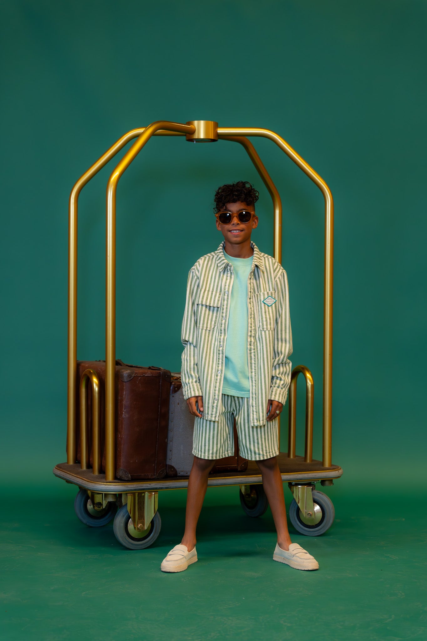 Boxy Shirt Lino stripe