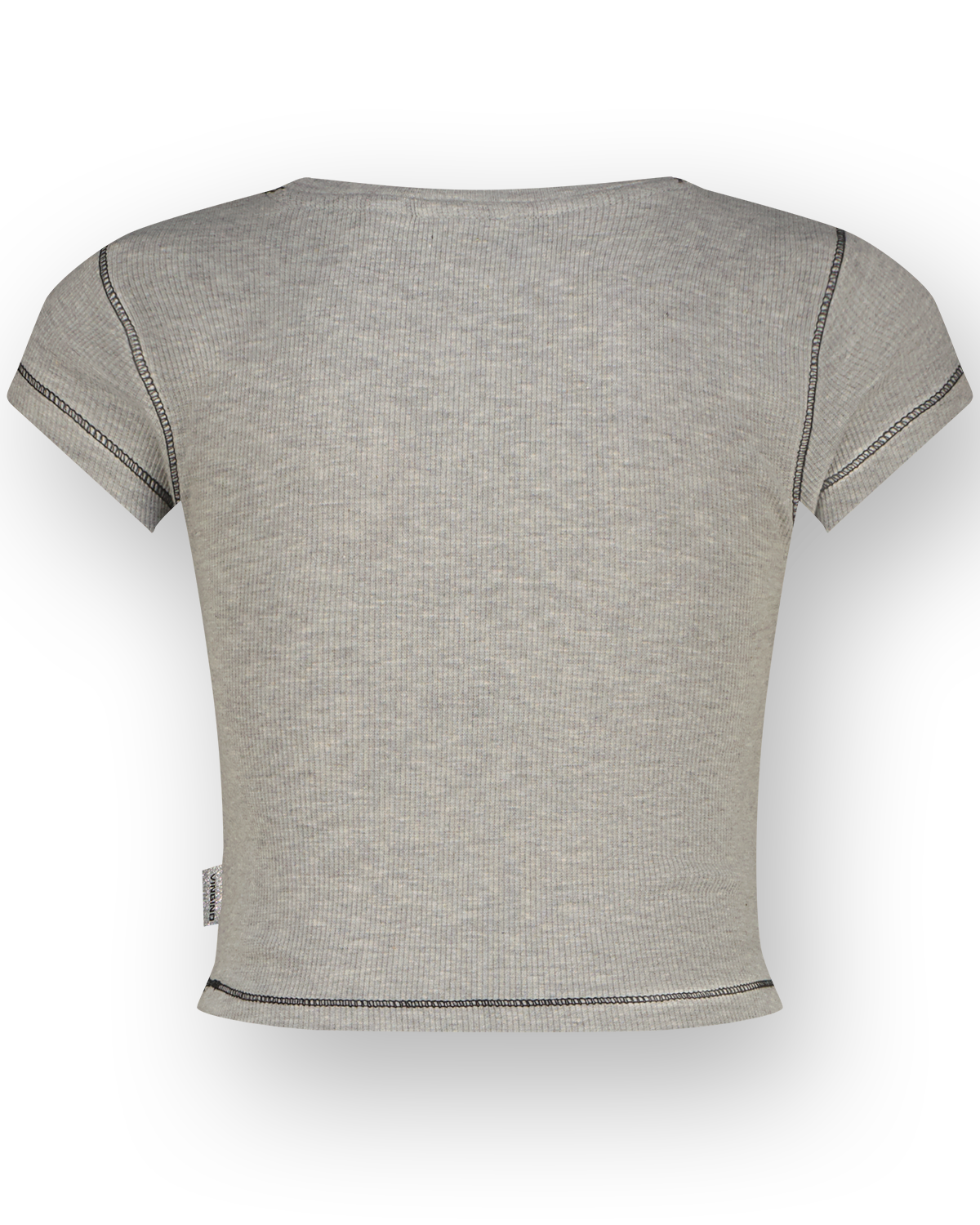 T-shirt Basic-Crop Rib Tee