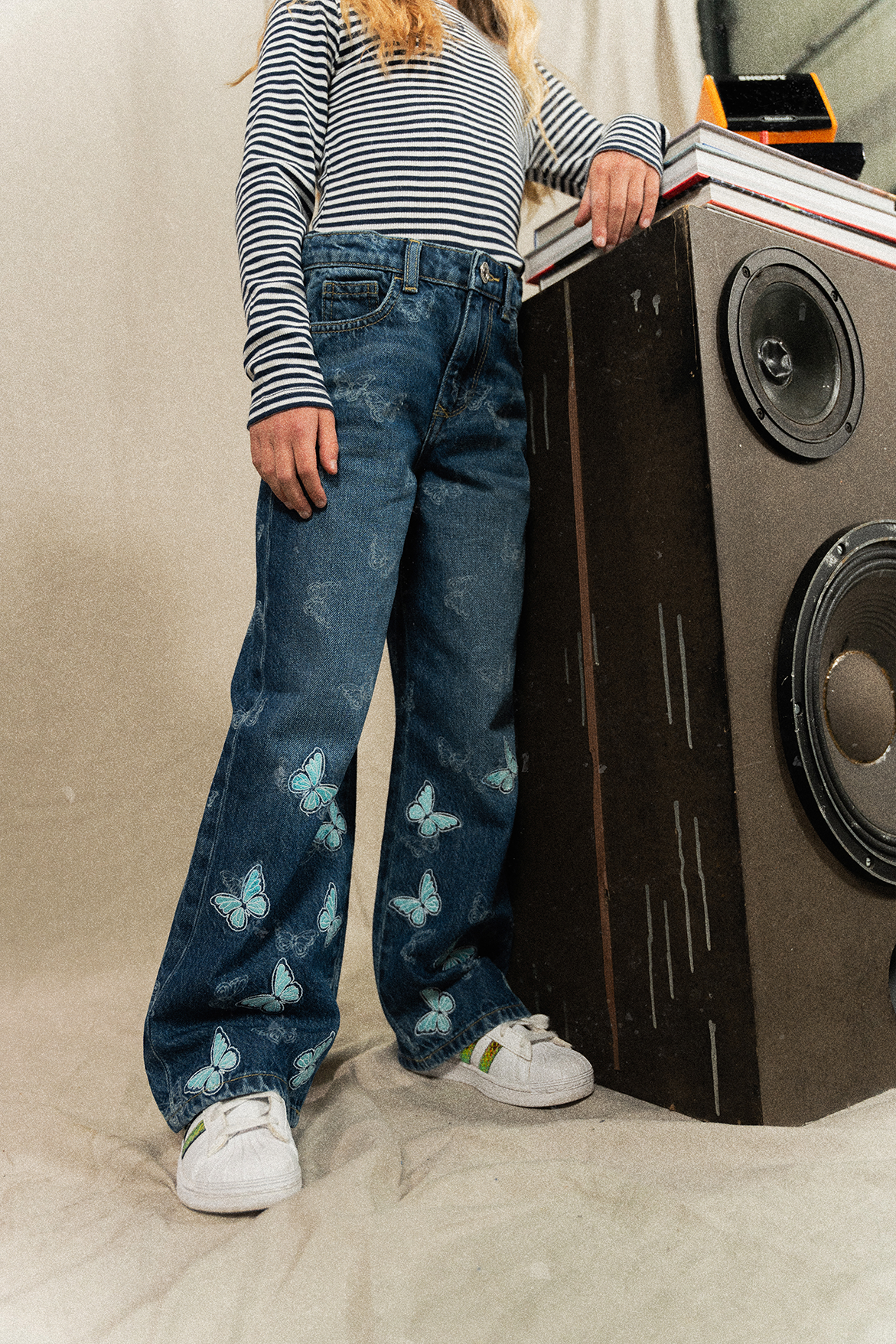 Extra wide leg Jeans Cassie Butterfly