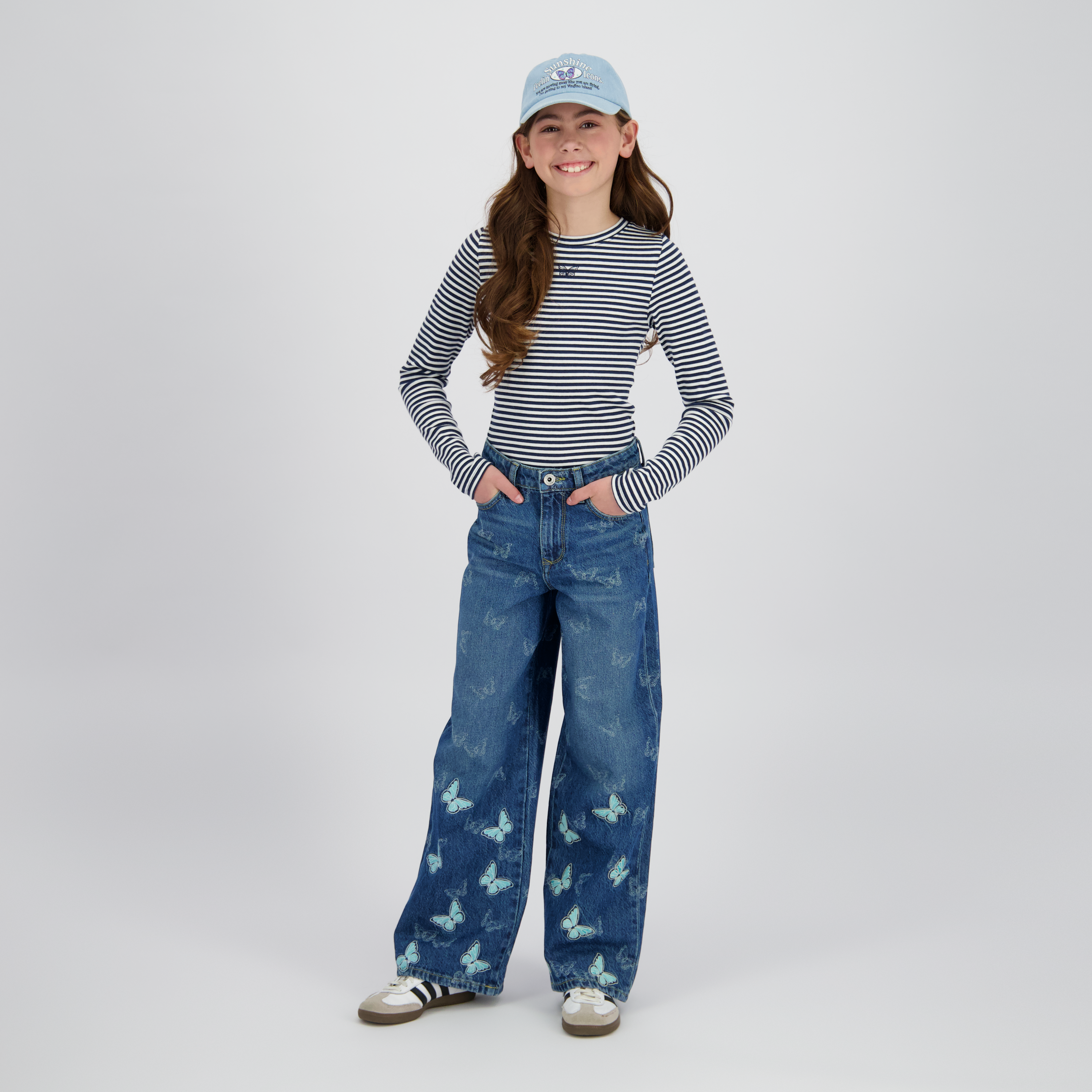 Extra Wide Leg Jeans Cassie Butterfly