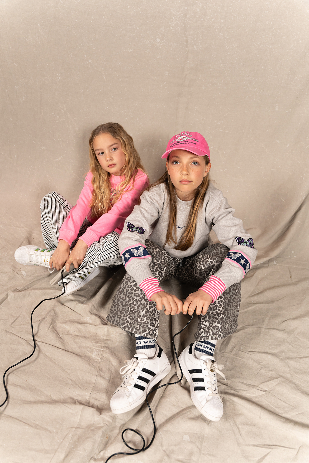 Extra wide leg Jeans Cassie Leopard