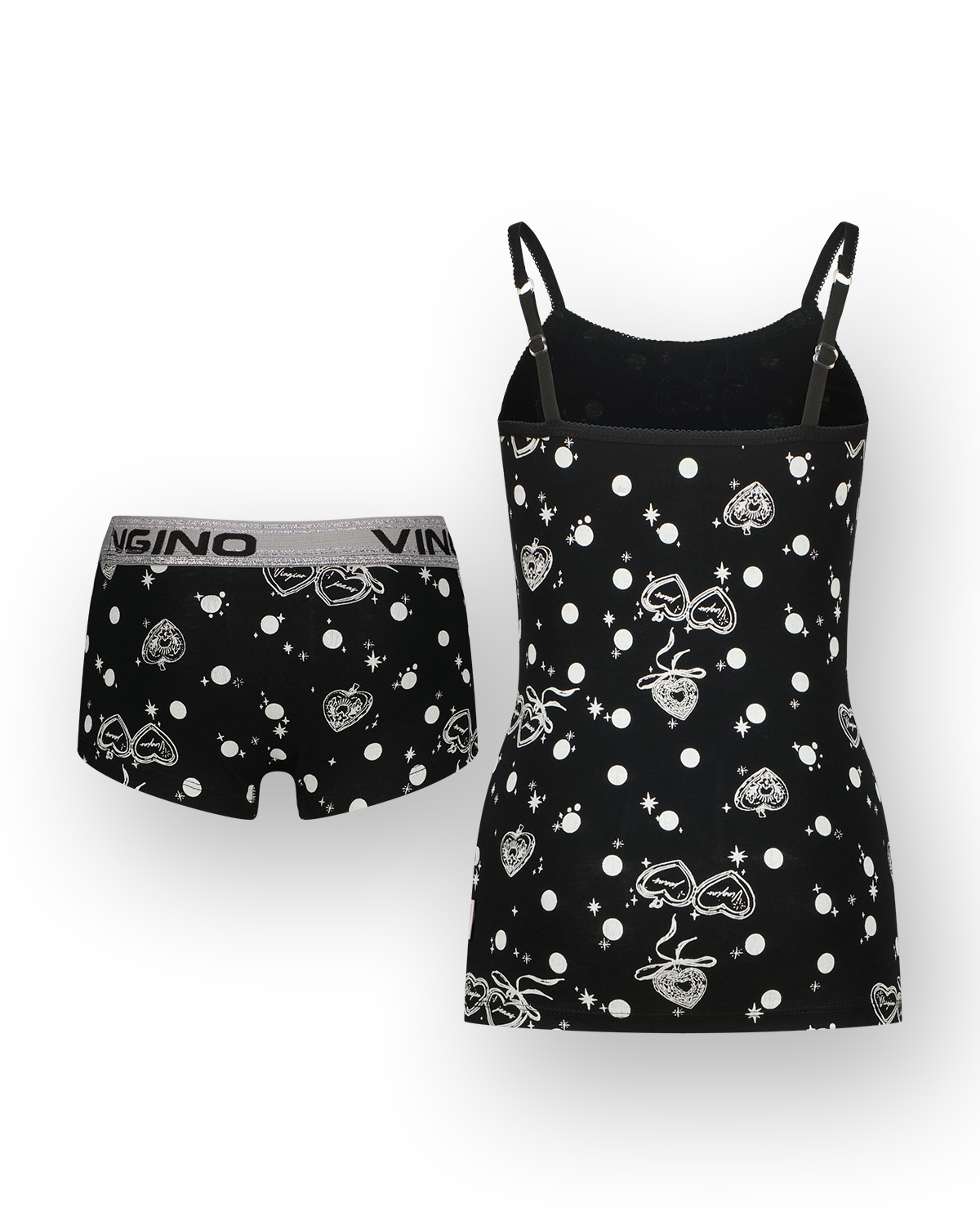 Hipster Dot charm singlet set
