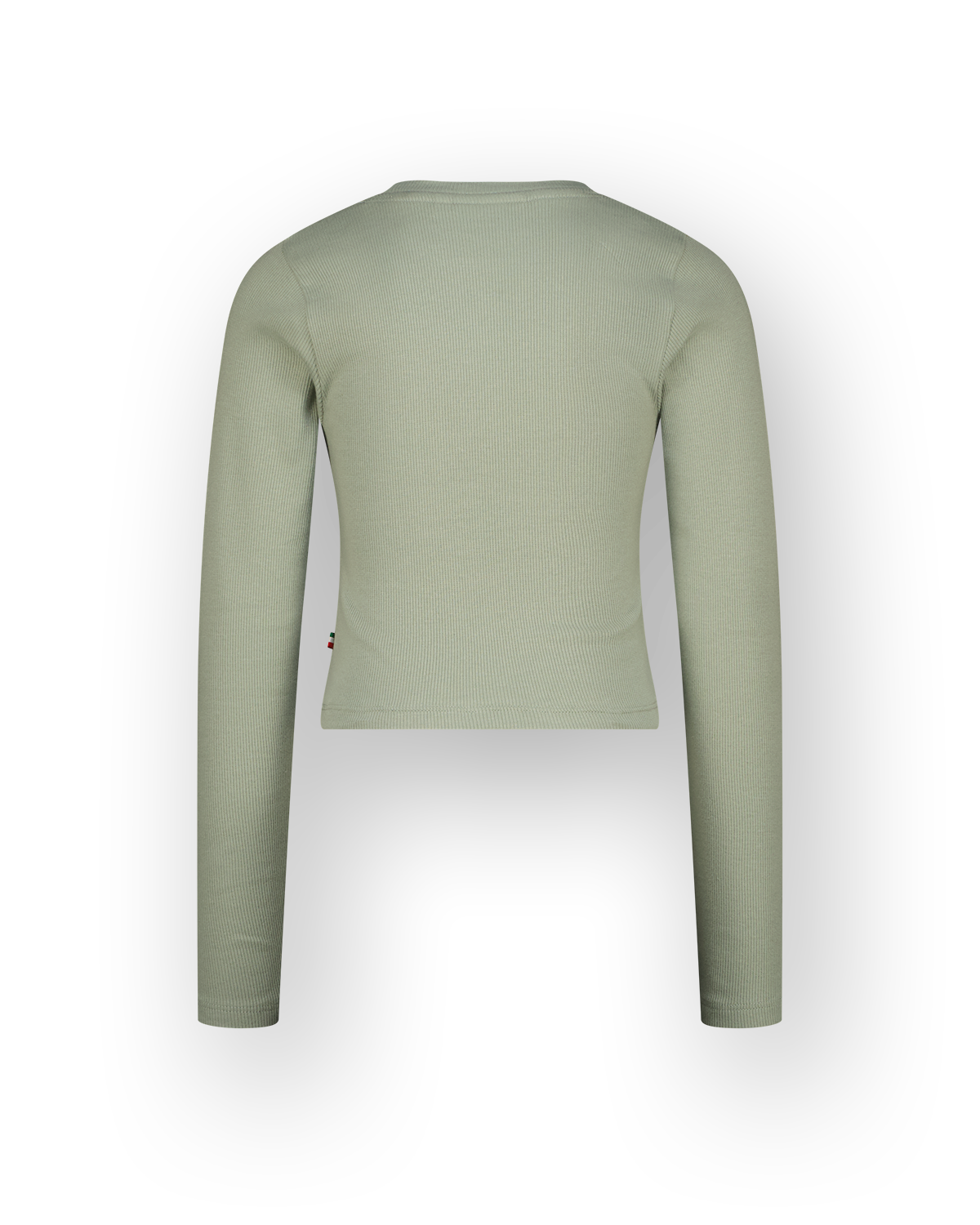 Top G-basic-crop rib longsleeve