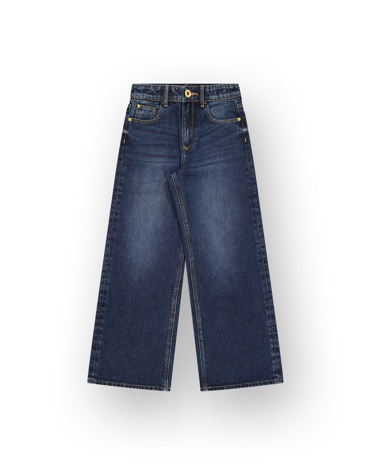 Meisjes Extra Wide Leg Jeans Cherry