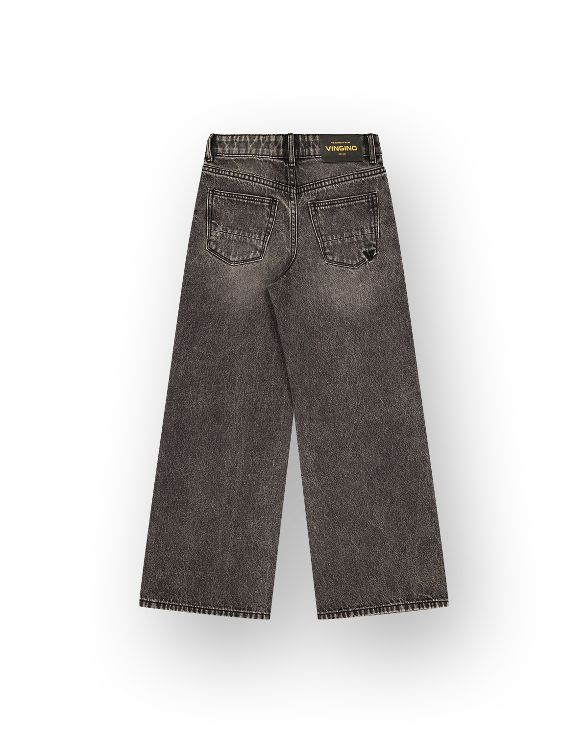 Girls Extra wide leg Jeans Cherry