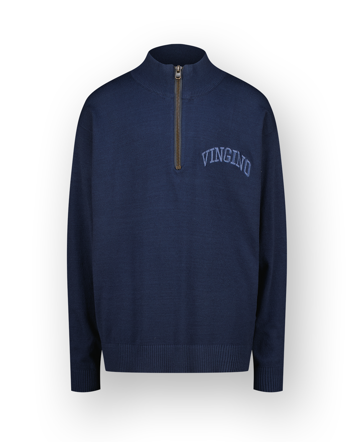 Flat knit Icon-halfzip