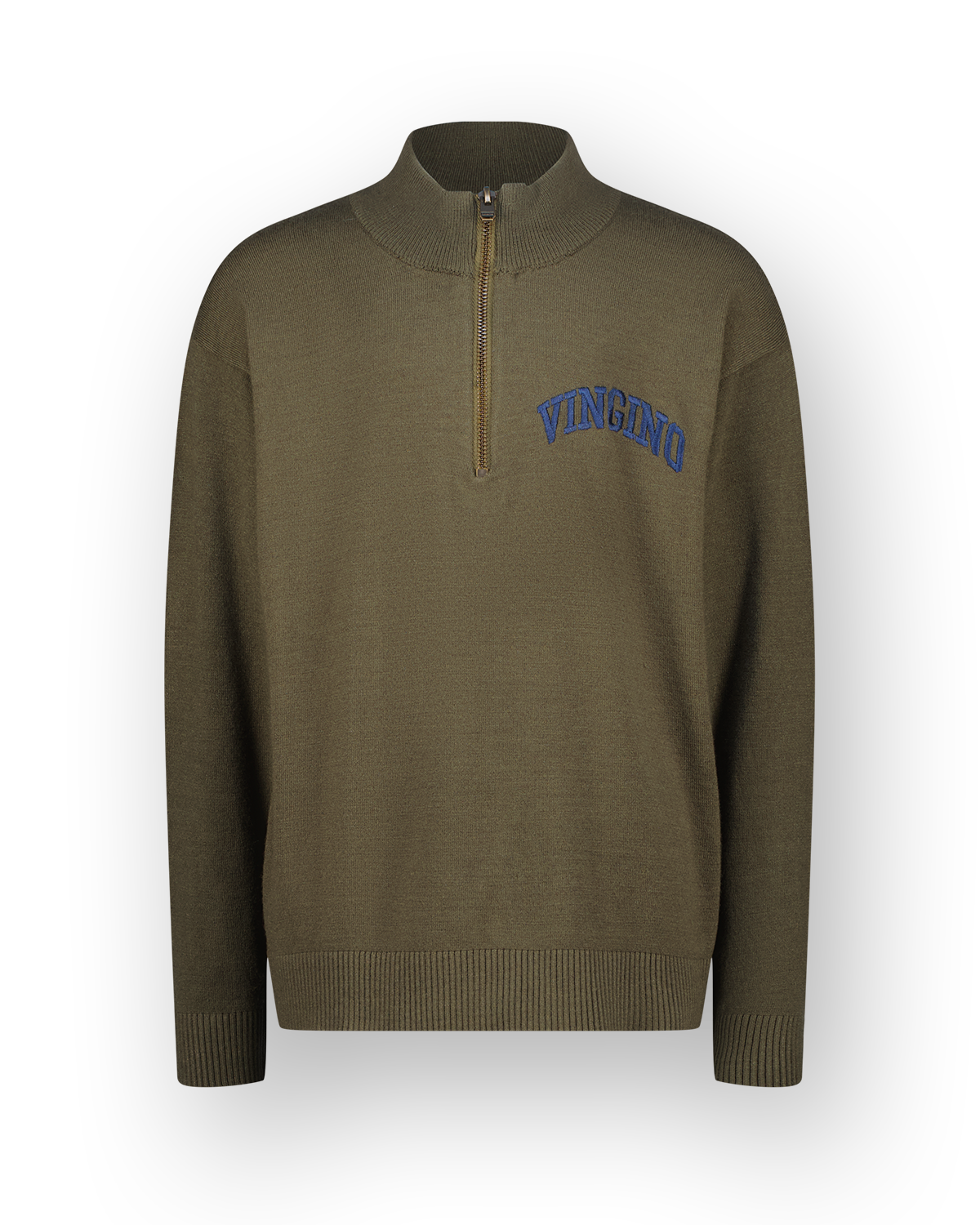 Flat knit Icon-halfzip