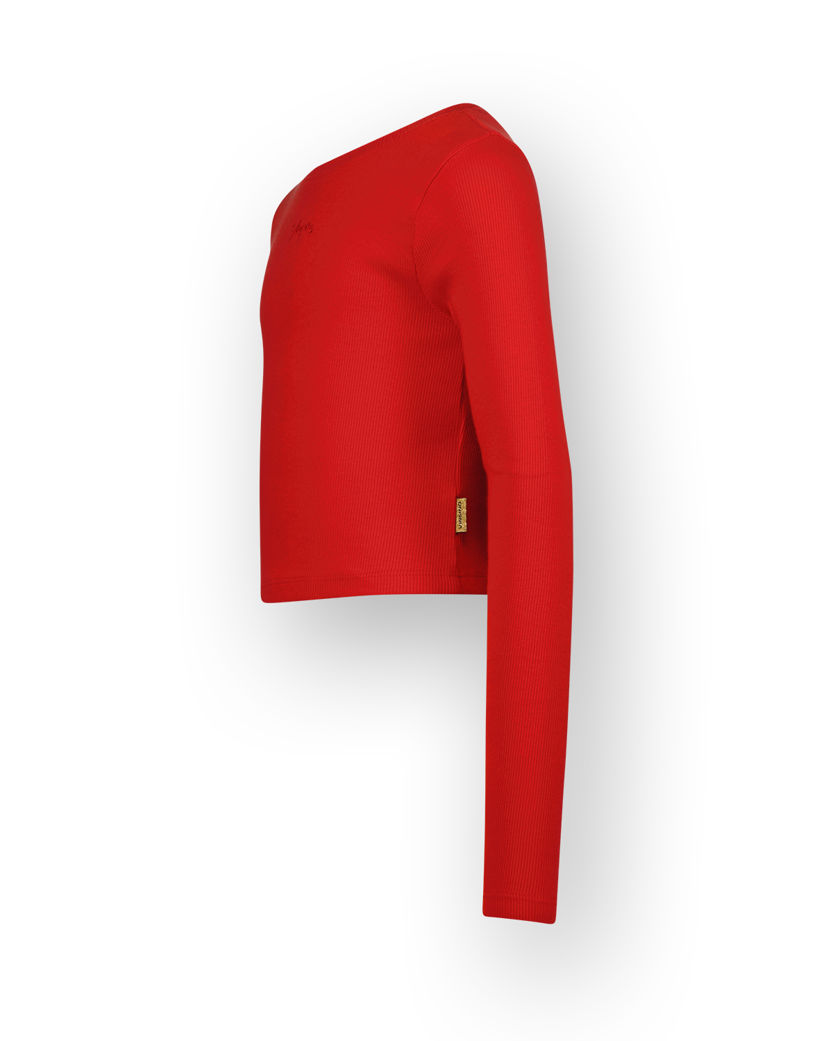 T-shirt Basic crop rib top