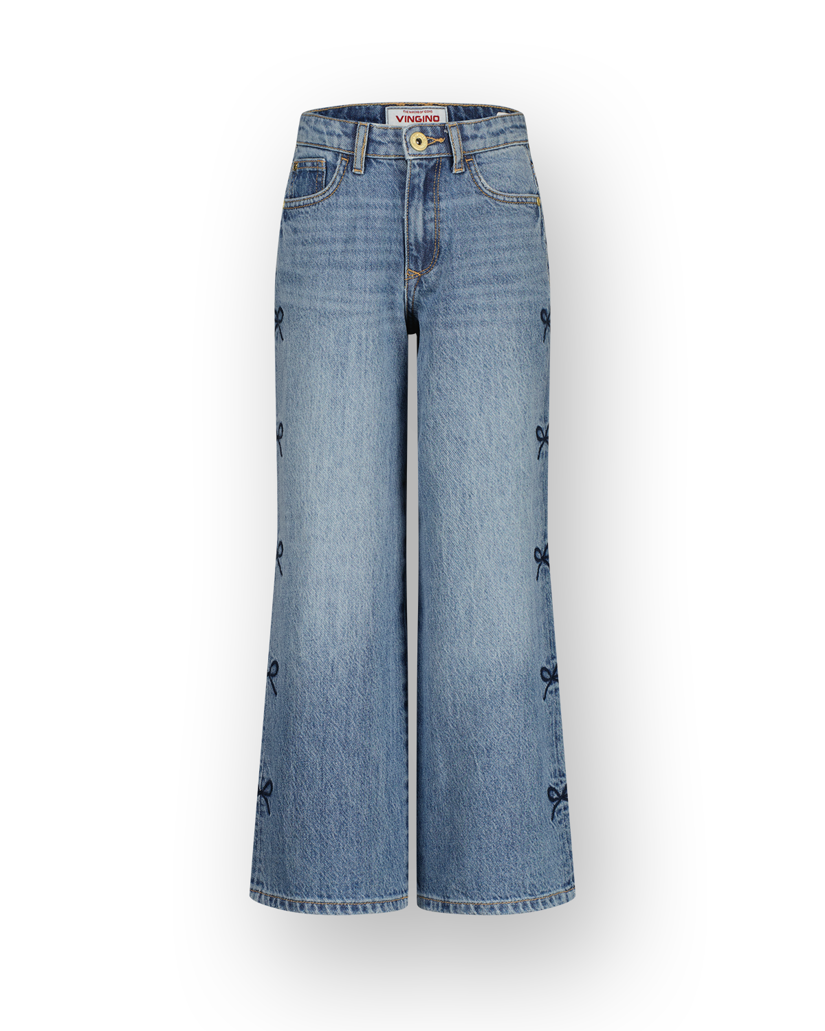 Extra wide leg Jeans Cassie Bow