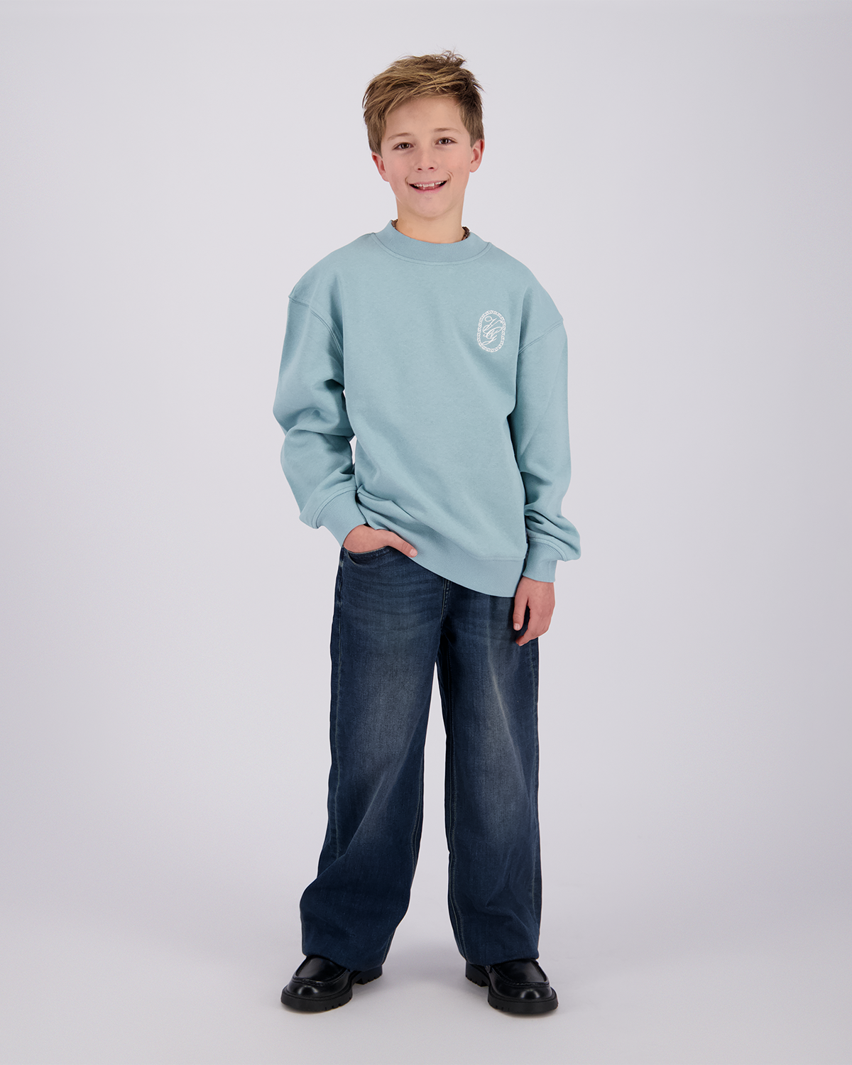 Boys Oversized Sweater Icon-crew