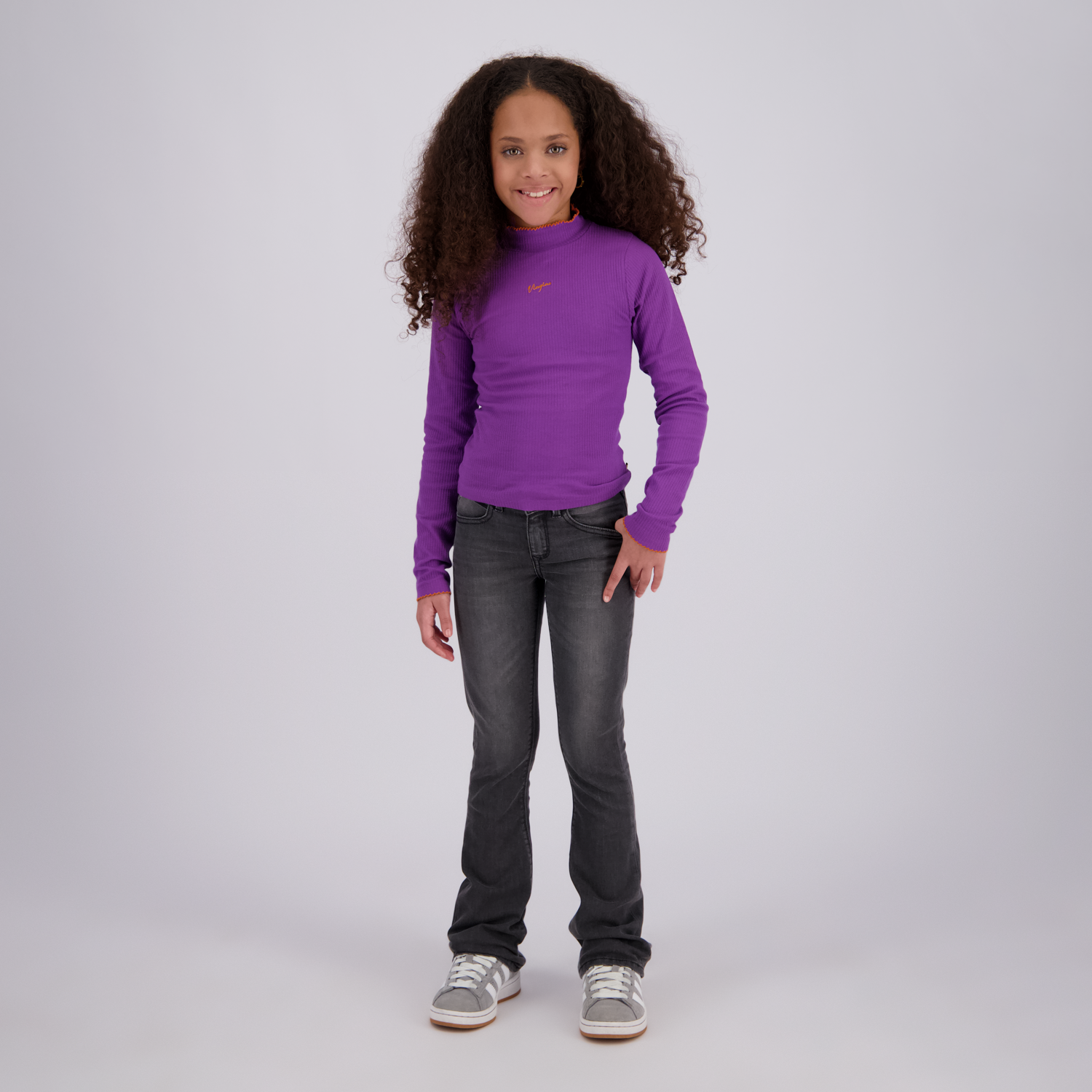 Girls T-shirt Icon rib top col