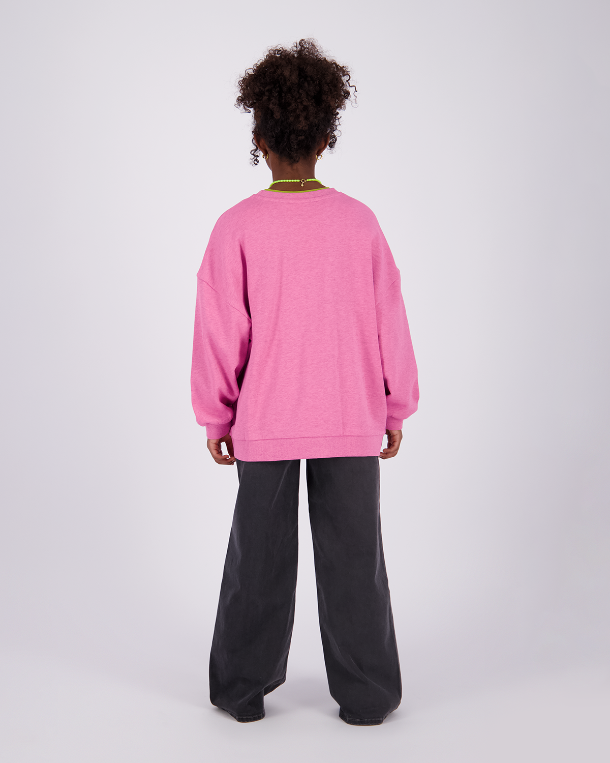 Girls Sweater Icon melange round neck