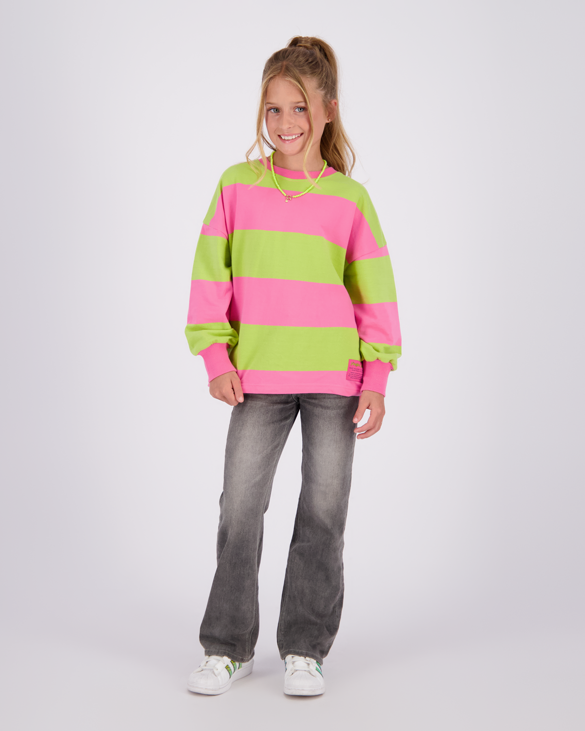 Meisjes Straight Flare Jeans Claire