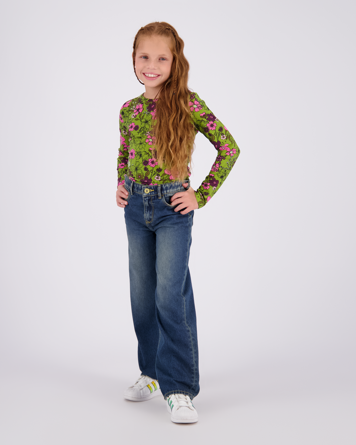 Meisjes Wide Leg Jeans Cato