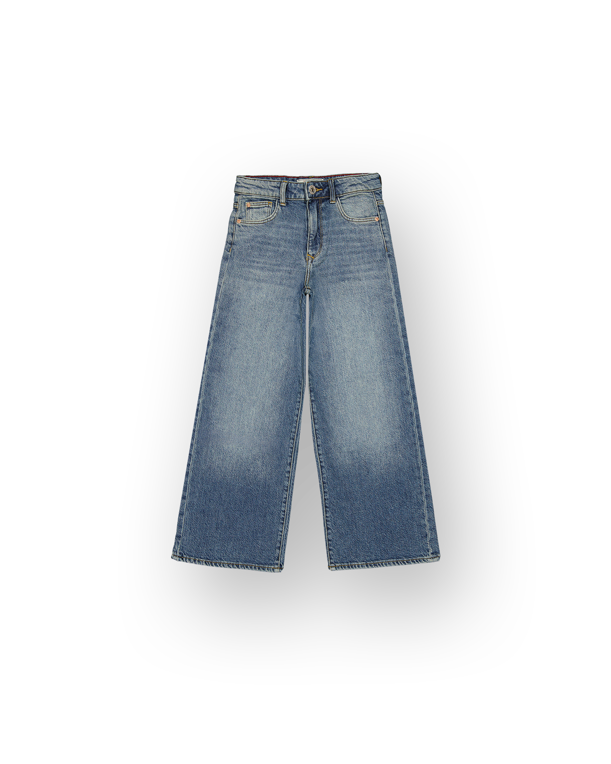 Meisjes Extra Wide Leg Jeans Cita Essential