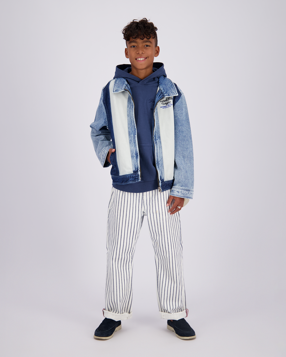 Jongens Boxy Denim Jas Fortunato