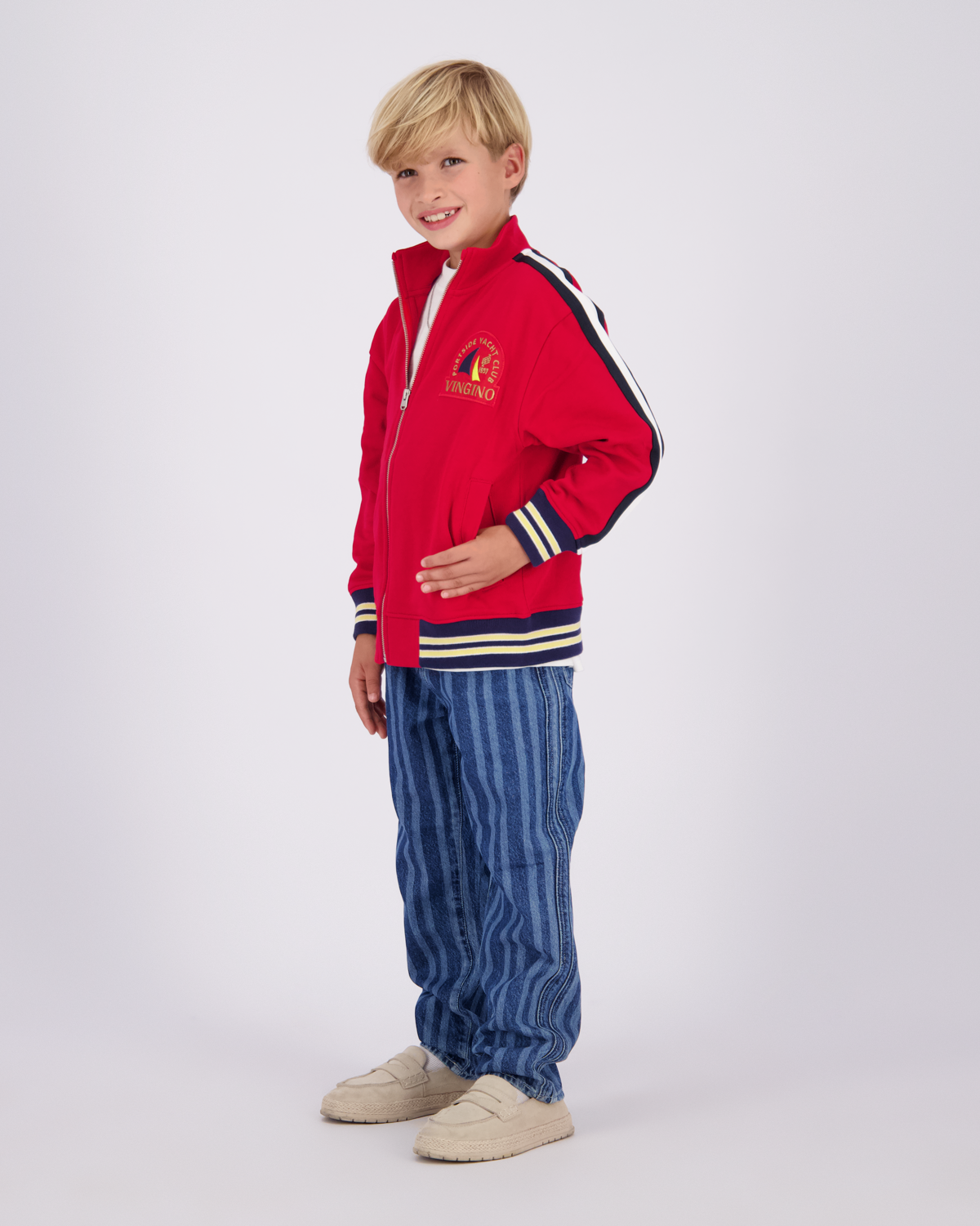 Boys Loose Jeans Cadore Stripe