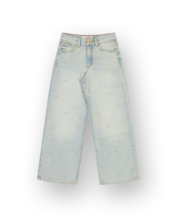 Meisjes Extra wide leg Jeans Cassie Pearl