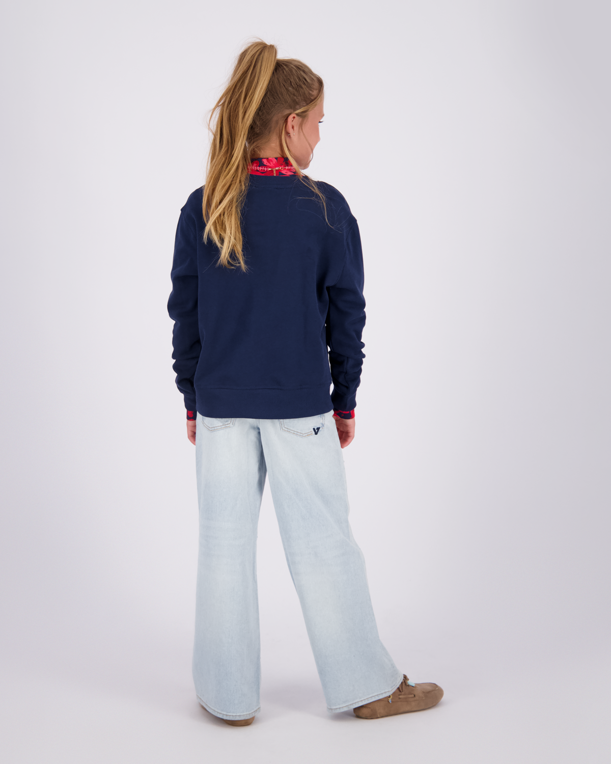 Girls Extra wide leg Jeans Cassie Pearl