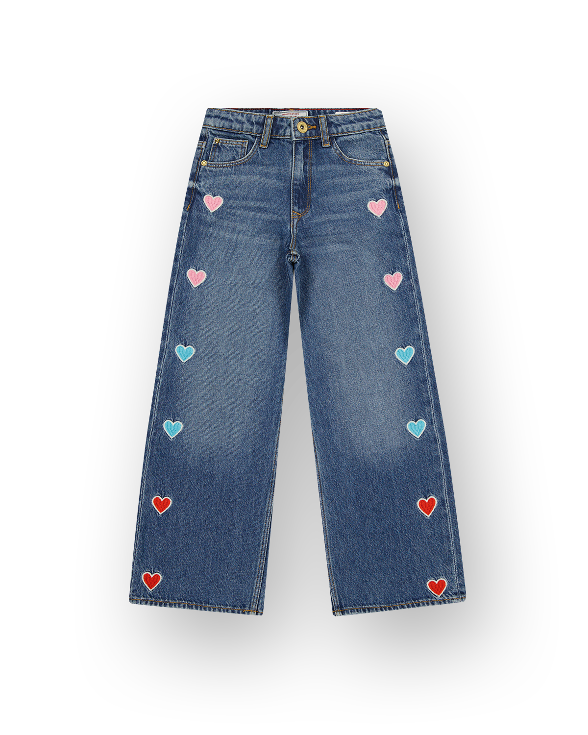 Meisjes Extra wide leg Jeans Cassie Hearts