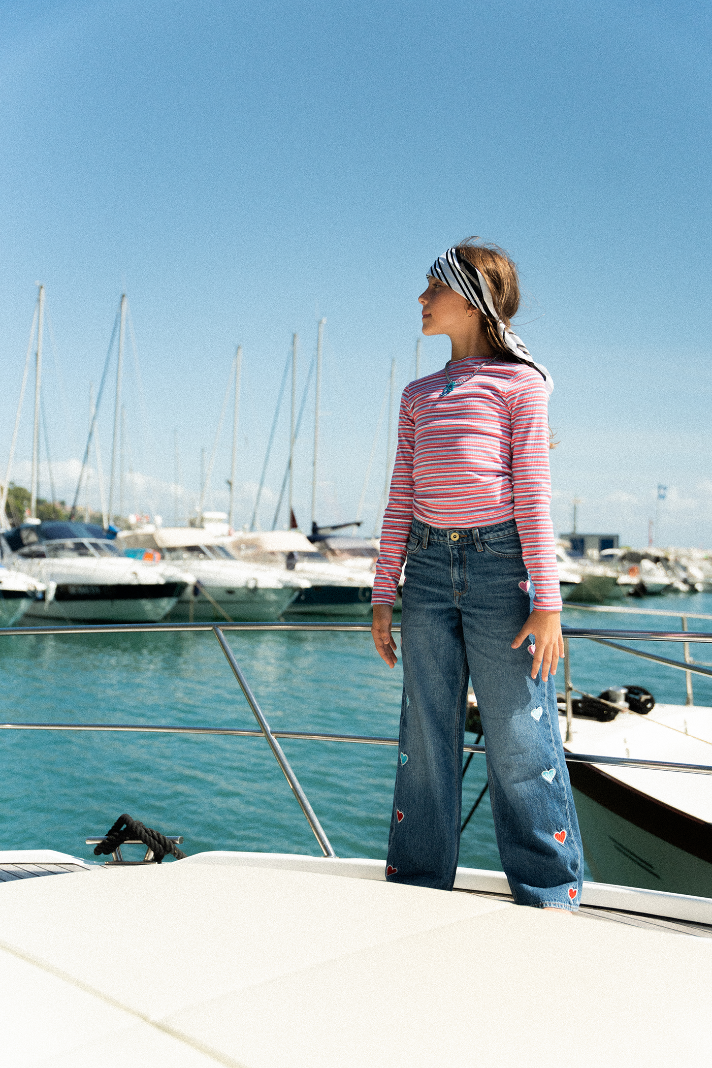 Meisjes T-shirt Basic stripe top