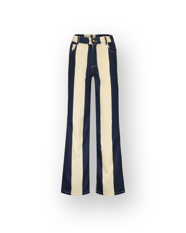 Meisjes Wide leg Jeans Cato Stripe