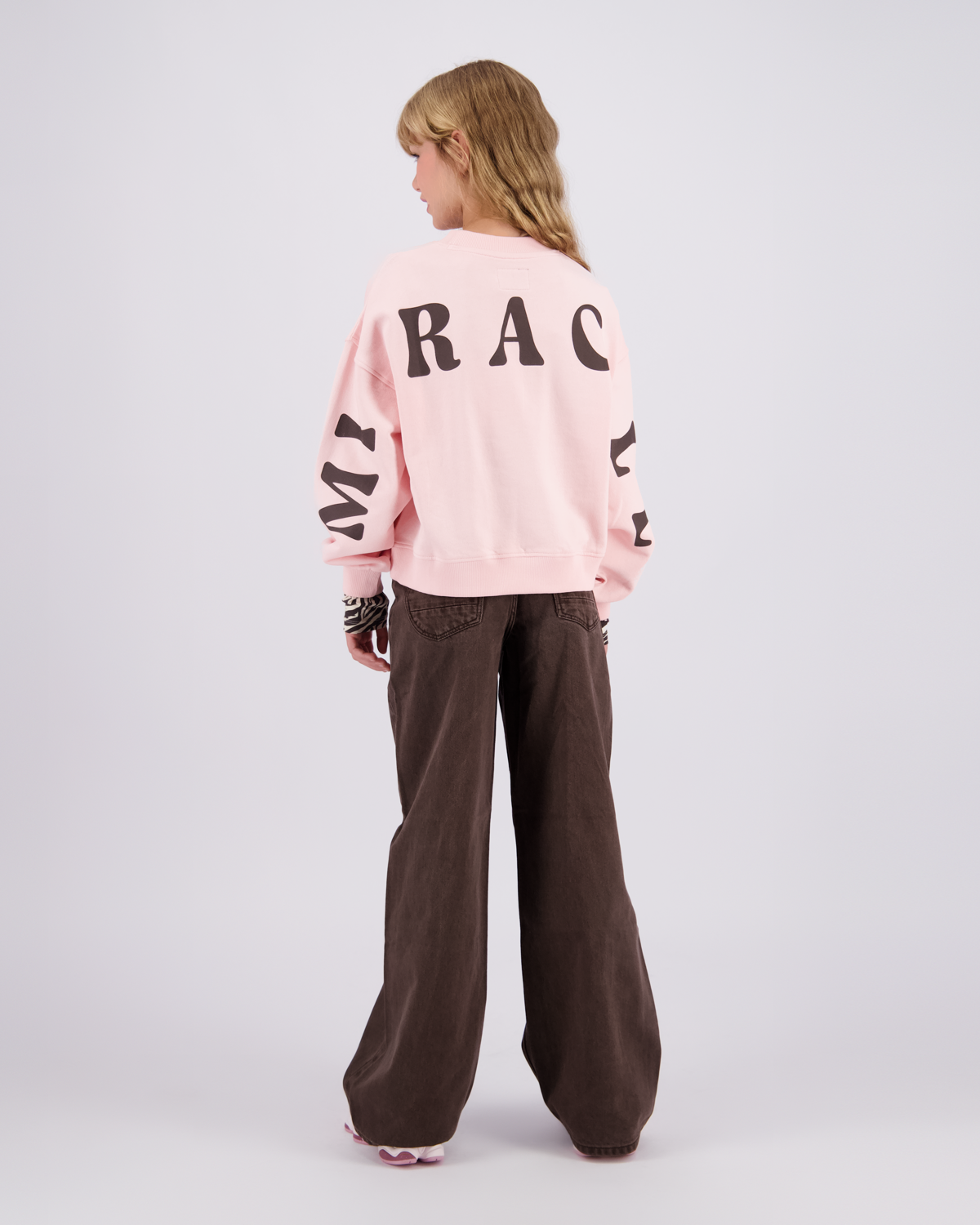 Girls Extra wide leg Jeans Monaco Color