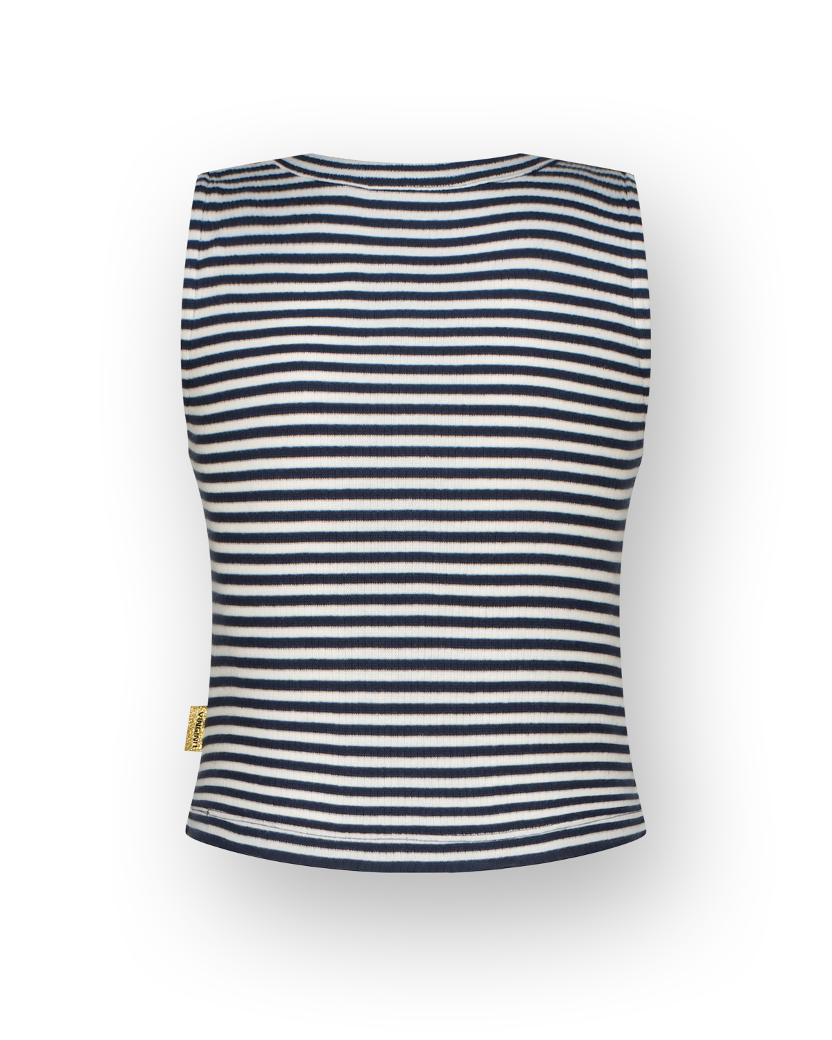 Comfort Top Basic-crop rib stripe