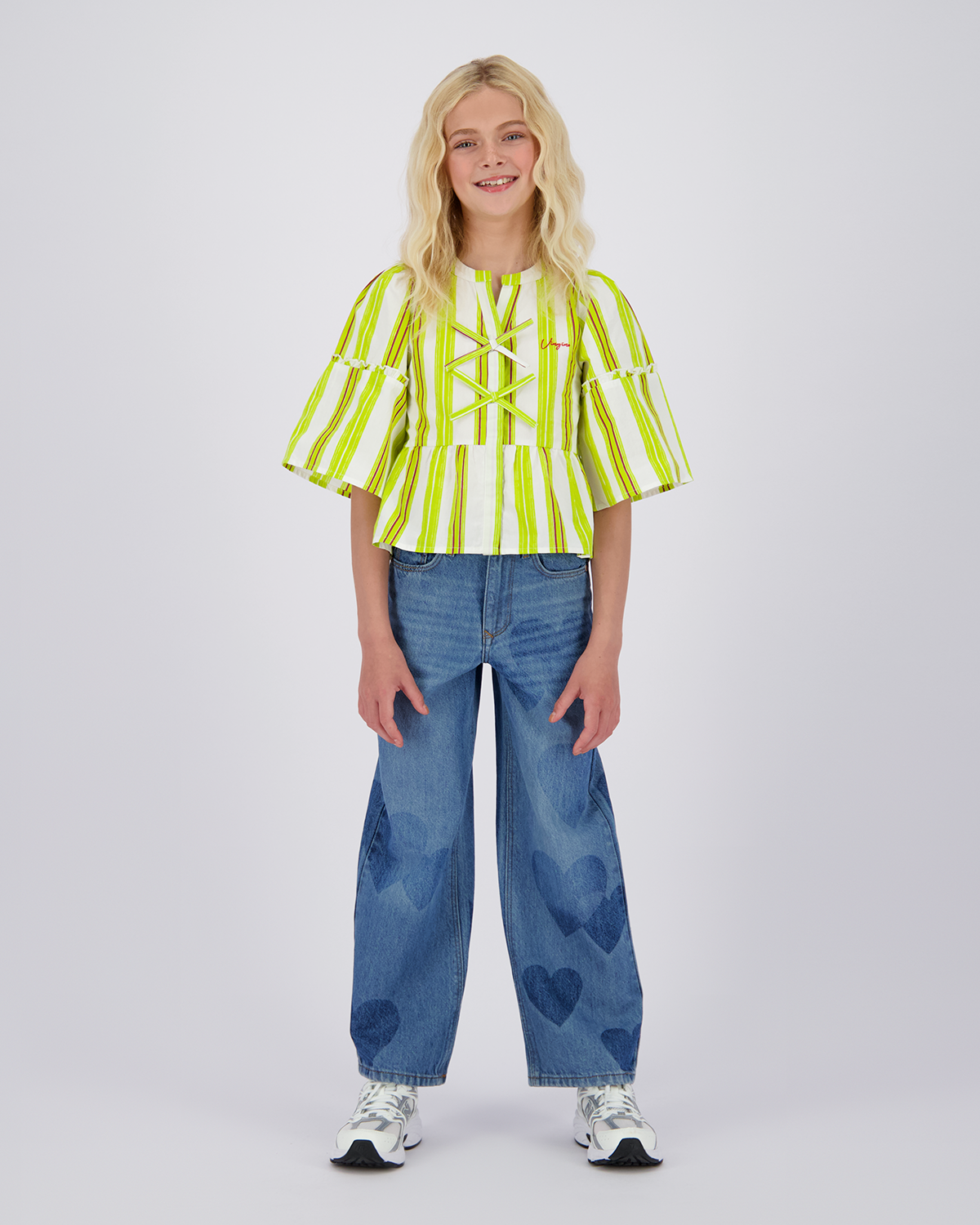 Extra wide leg Jeans Cassie Heart