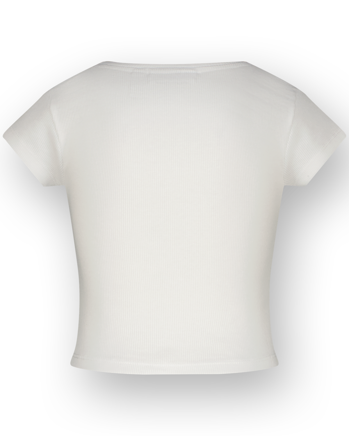 T-shirt Basic-Crop Rib Tee