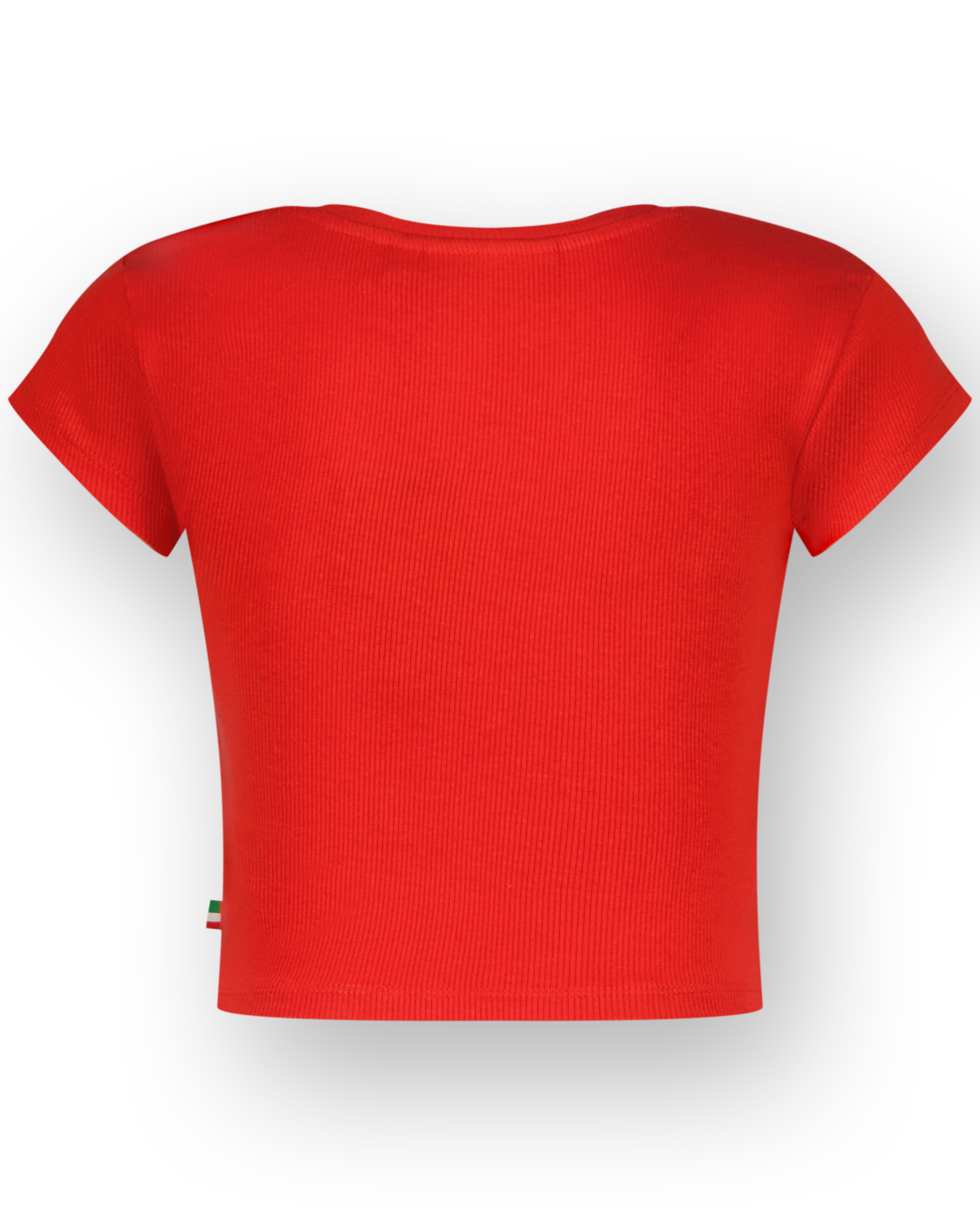 T-shirt Basic-Crop Rib Tee